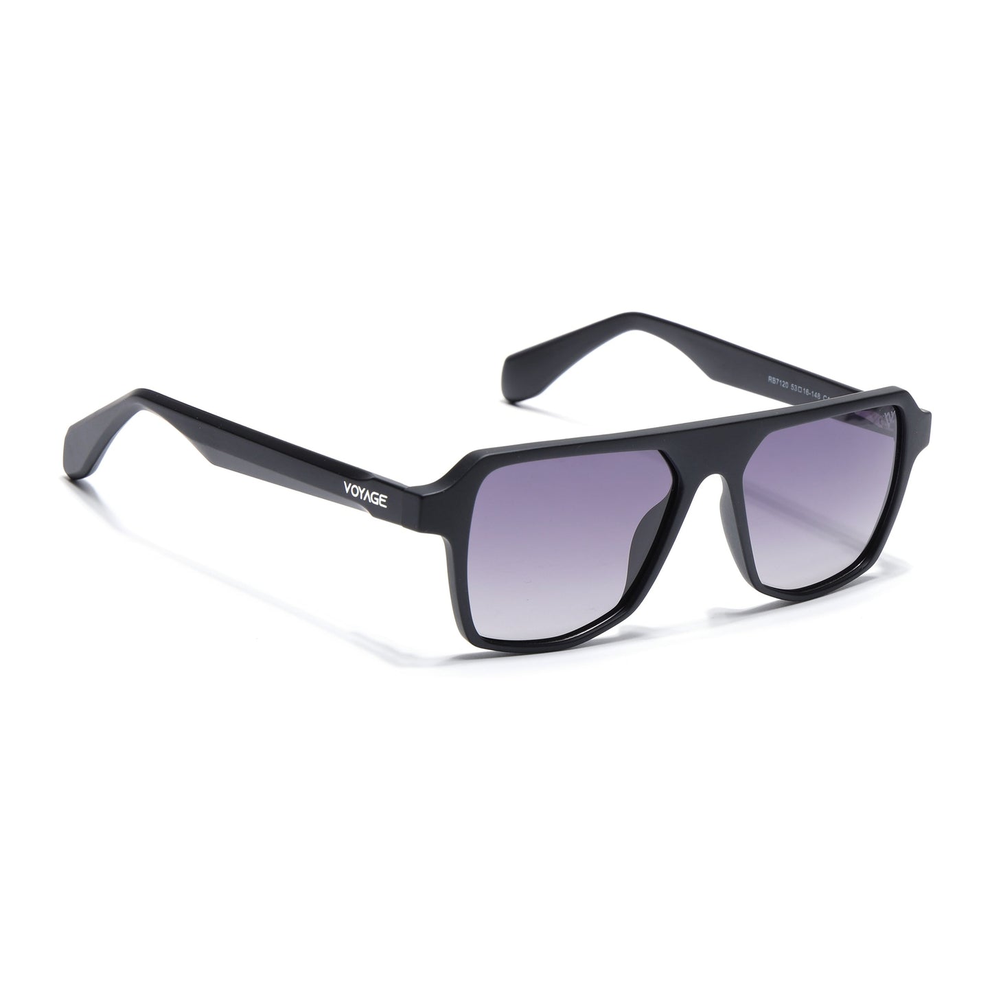 Prizm | Black Wayfarer Polarized Sunglasses | Grey & Clear Lens - PMG7274
