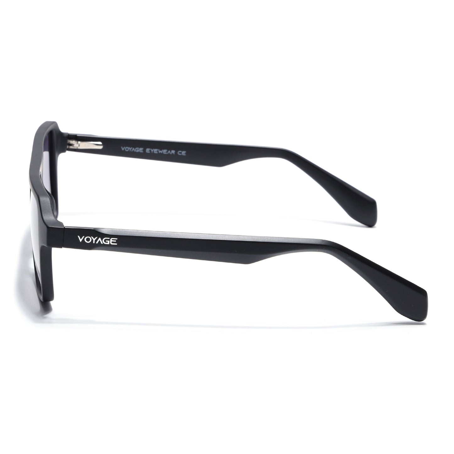 Prizm | Black Wayfarer Polarized Sunglasses | Grey & Clear Lens - PMG7274