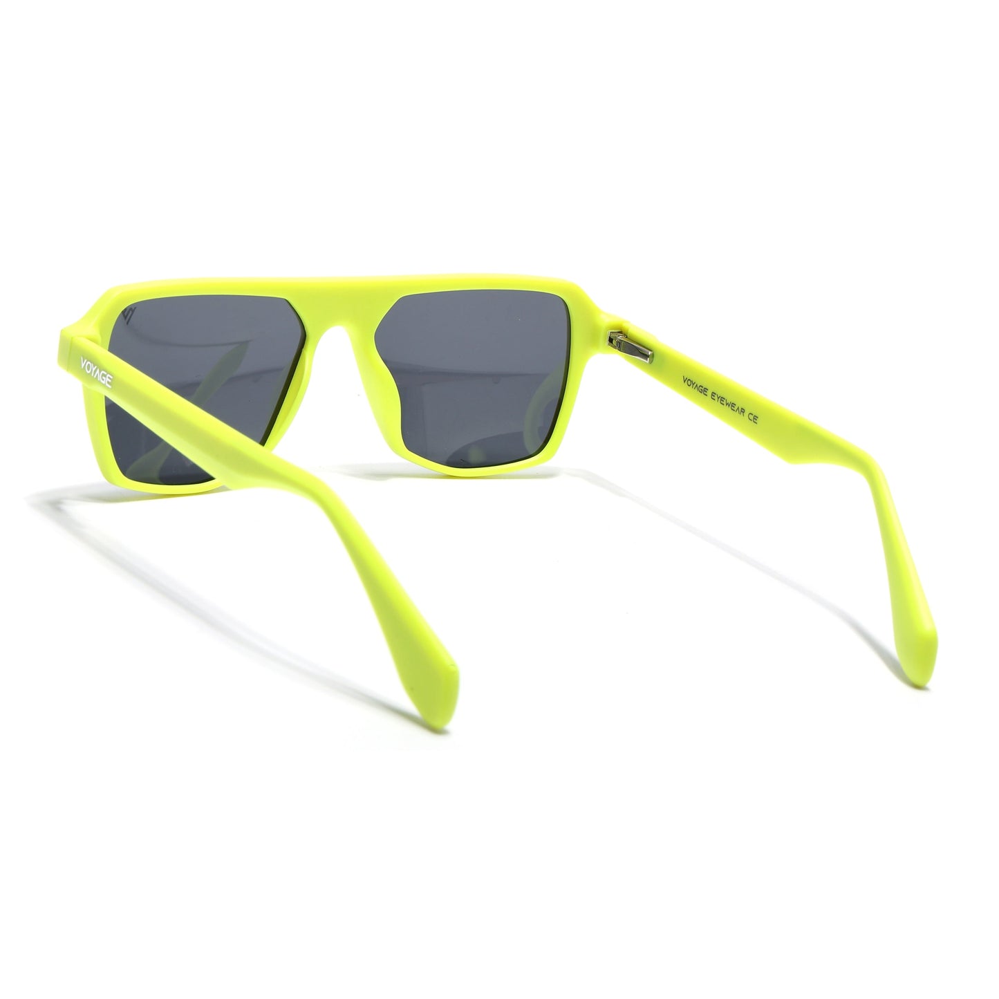 Prizm | Neon Yellow Wayfarer Polarized Sunglasses | Black Lens - PMG7281
