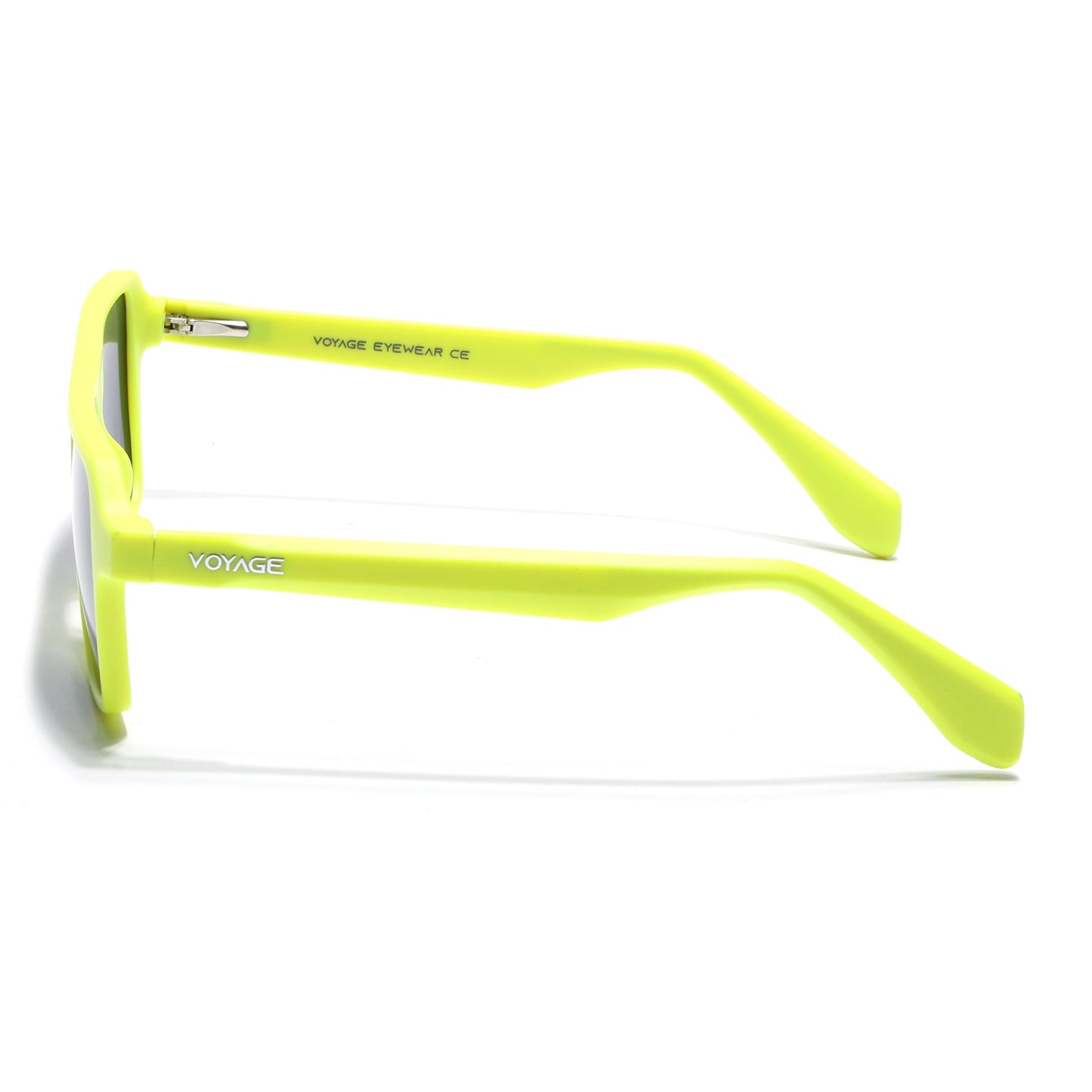 Prizm | Neon Yellow Wayfarer Polarized Sunglasses | Black Lens - PMG7281