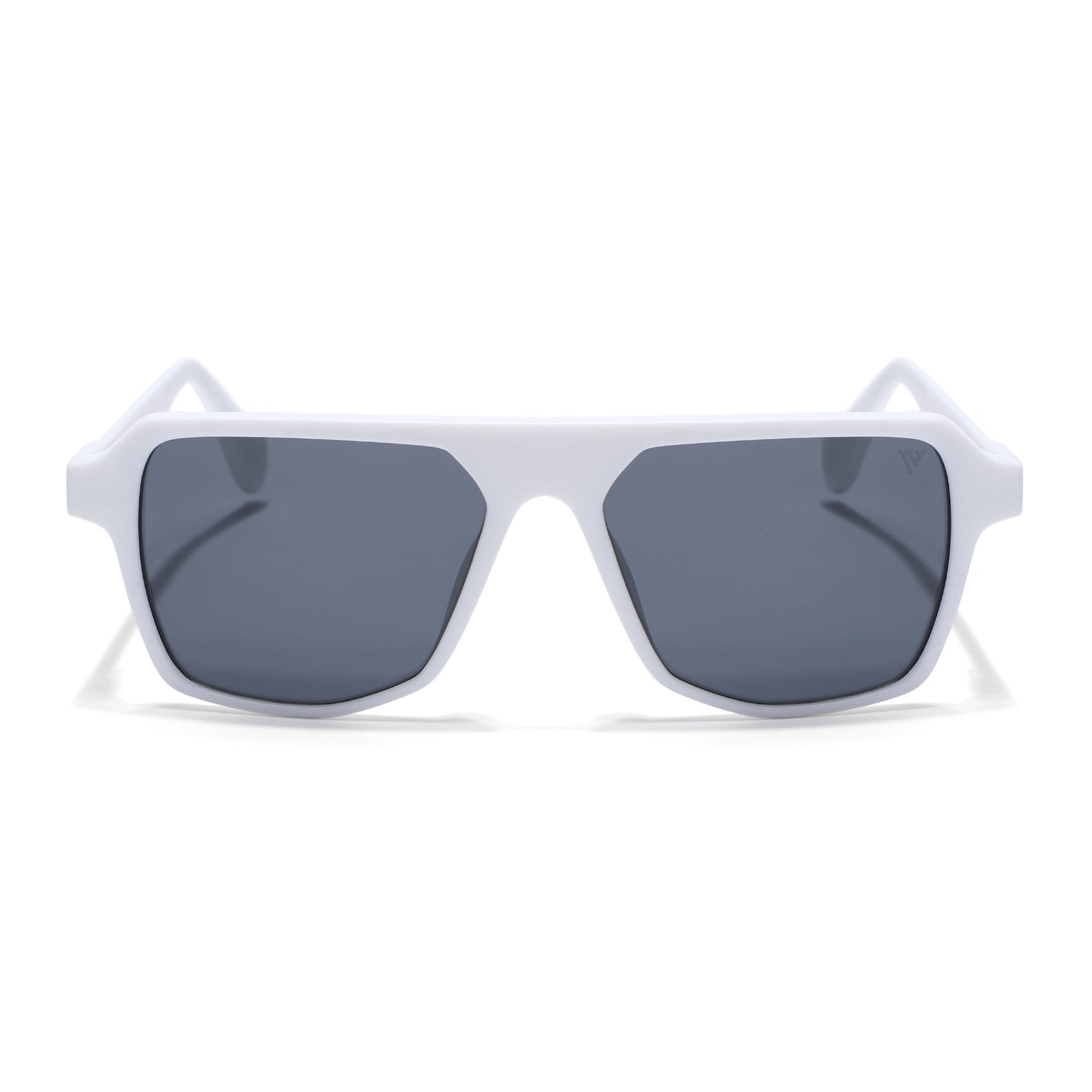 Prizm | White Wayfarer Polarized Sunglasses | Black Lens - PMG7282