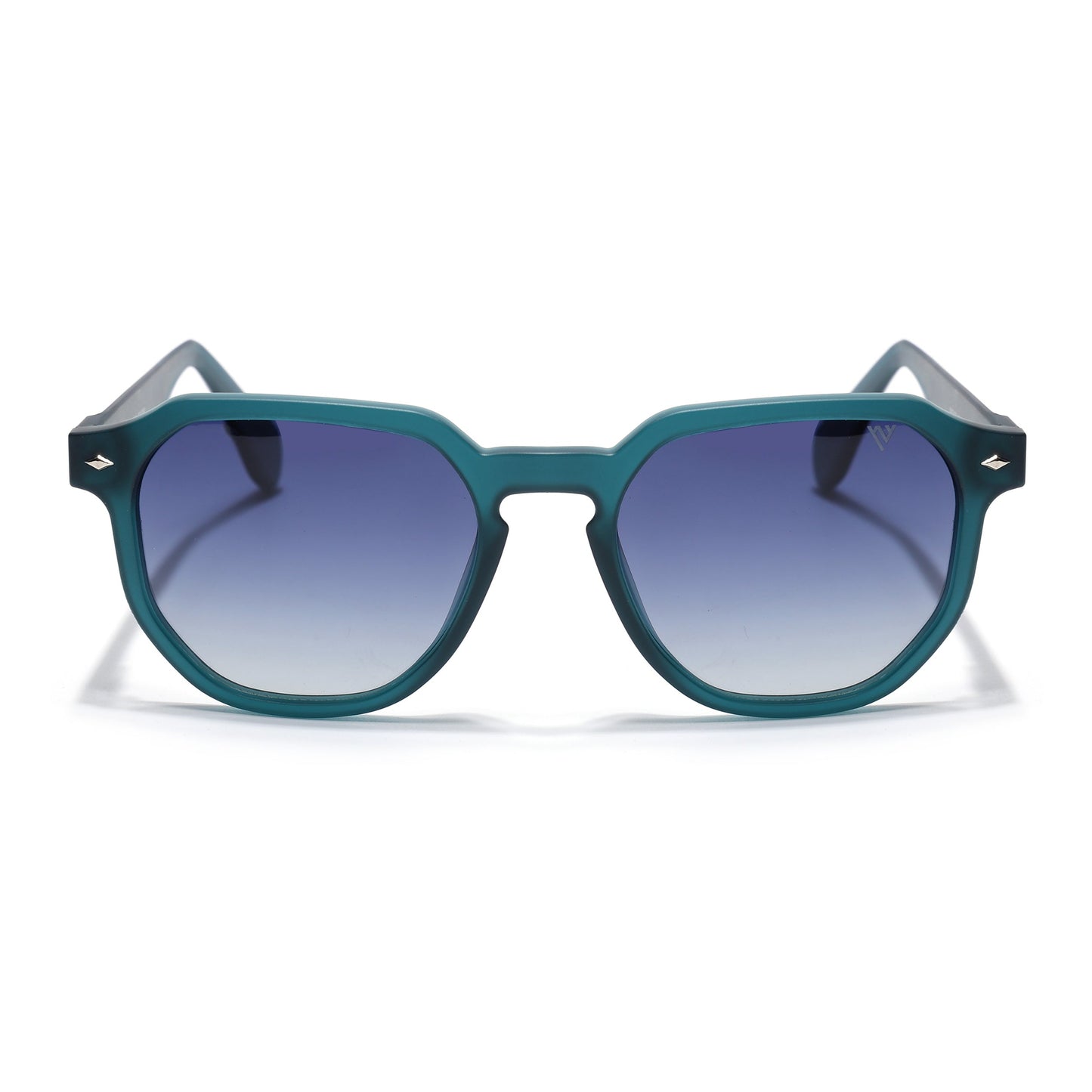 Prizm | Sea Green Hexagonal Polarized Sunglasses | Grey & Clear Lens - PMG7270