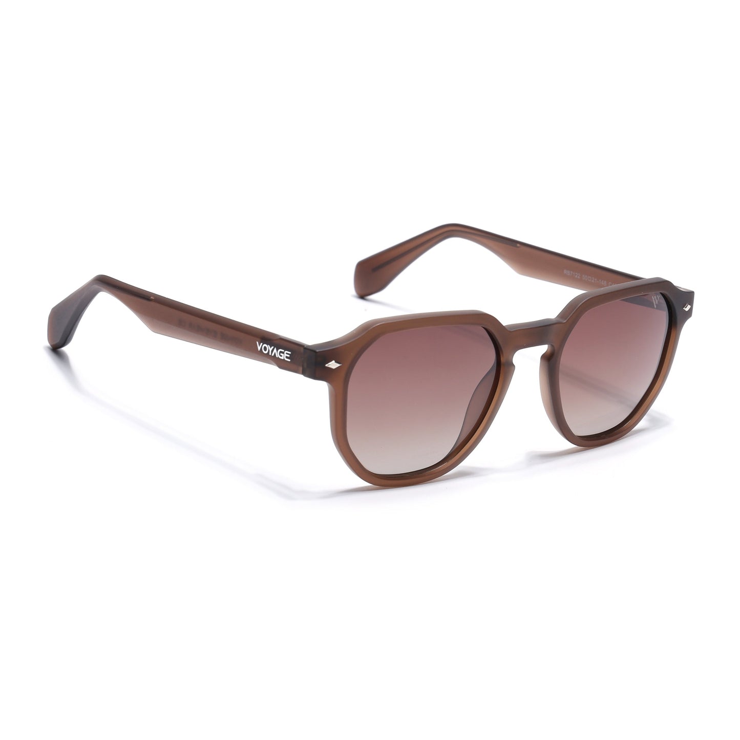 Prizm | Brown Hexagonal Polarized Sunglasses | Brown & Clear Lens - PMG7271