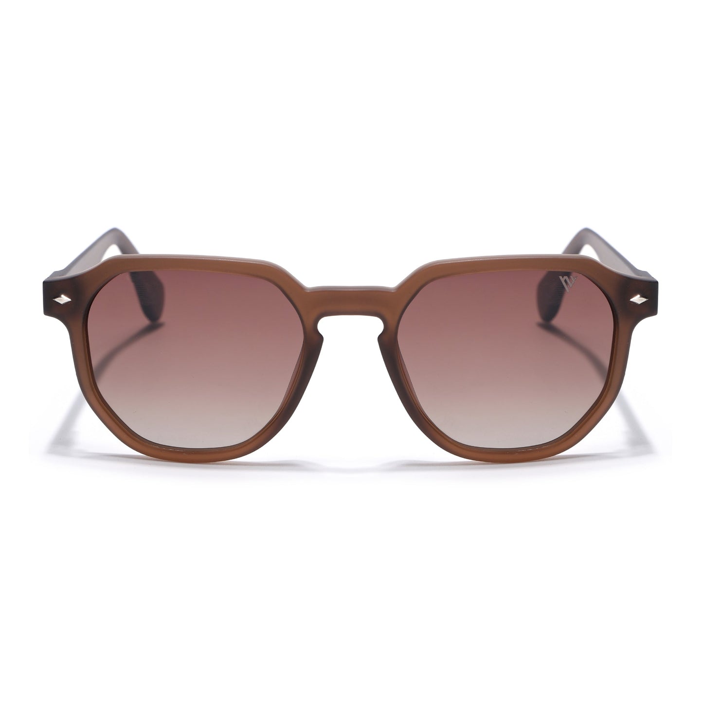 Prizm | Brown Hexagonal Polarized Sunglasses | Brown & Clear Lens - PMG7271