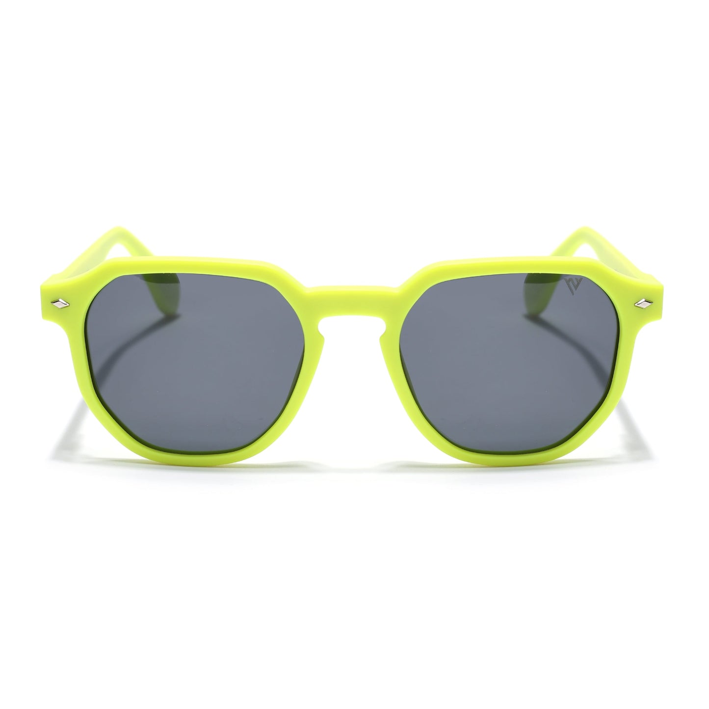 Prizm | Neon Yellow Hexagonal Polarized Sunglasses | Black Lens - PMG7273
