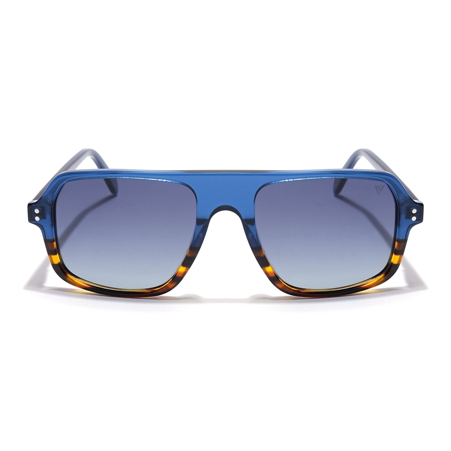 Voyage Select Square Sunglasses (Grey Lens | Shine Blue & Demi Brown Frame - SLPMG5985)
