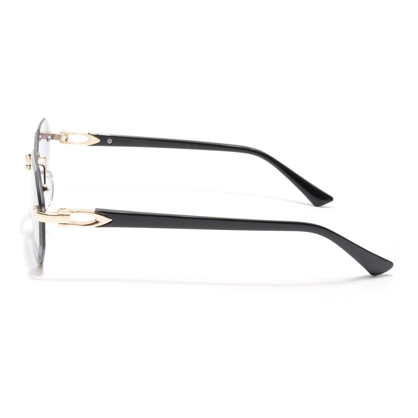 Slayr | Grey & Clear Rimless Sunglasses | MG7047