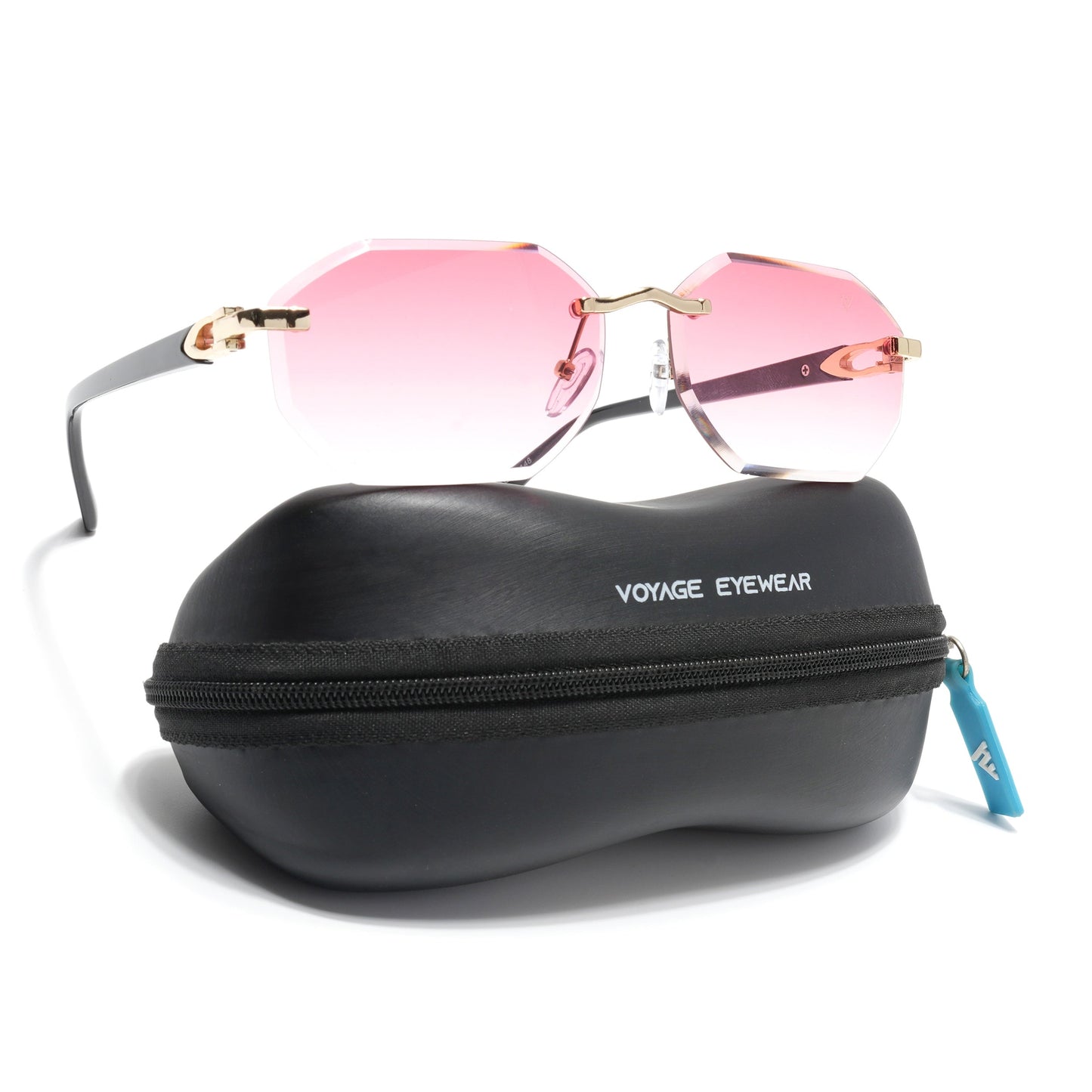 Slayr | Pink Rimless Sunglasses | MG7048