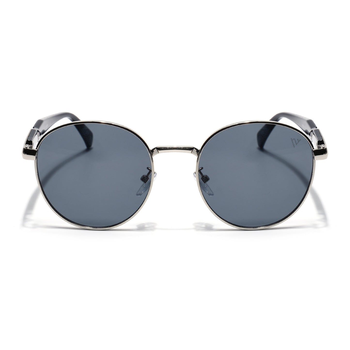Round Sunglasses for Men & Women (Grey Lens | Silver Frame - MG7142)