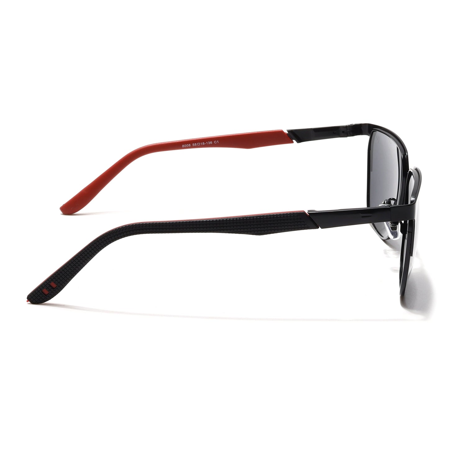Black Polarized Square Sunglasses - PMG4282