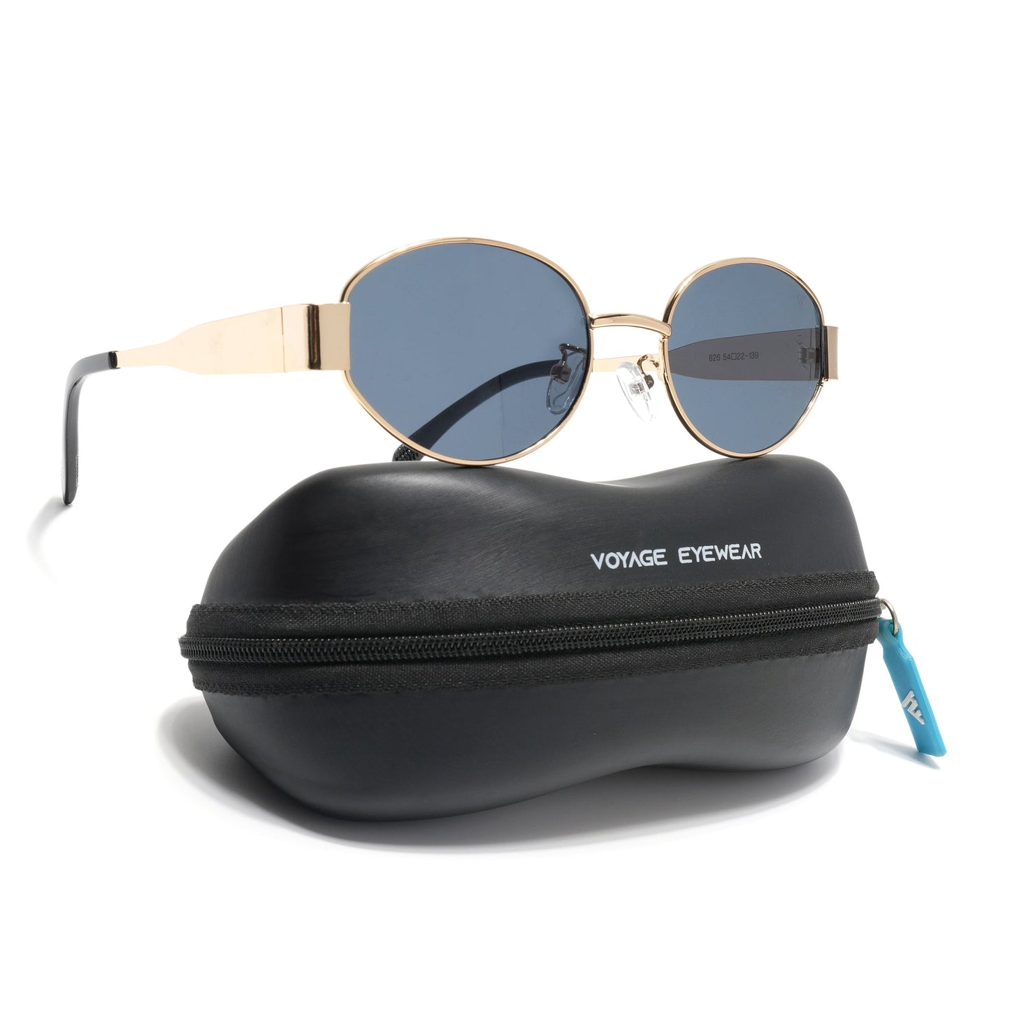 Sierra | Golden Oval Sunglasses | Grey Lens - MG7040