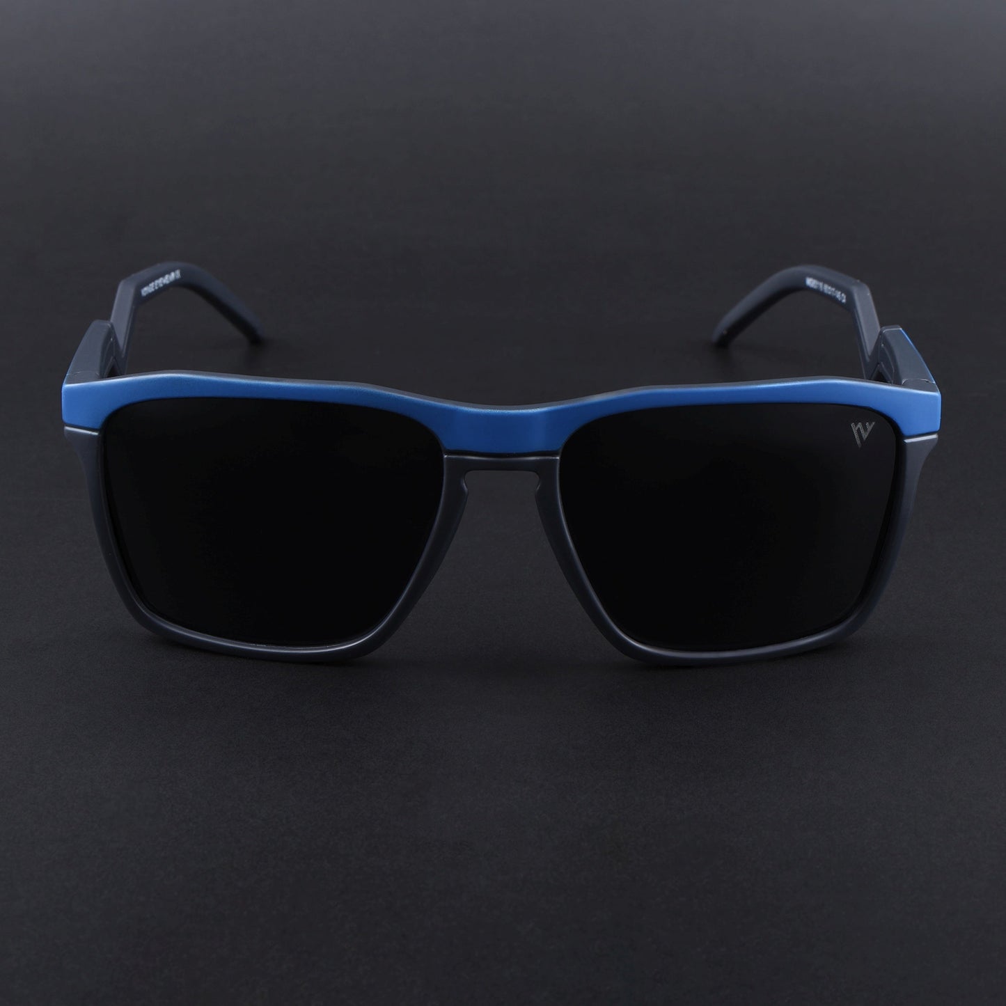 Radar 2.0 | Wayfarer Polarized Sunglasses | Black Lens | Blue & Grey Frame - PMG6754