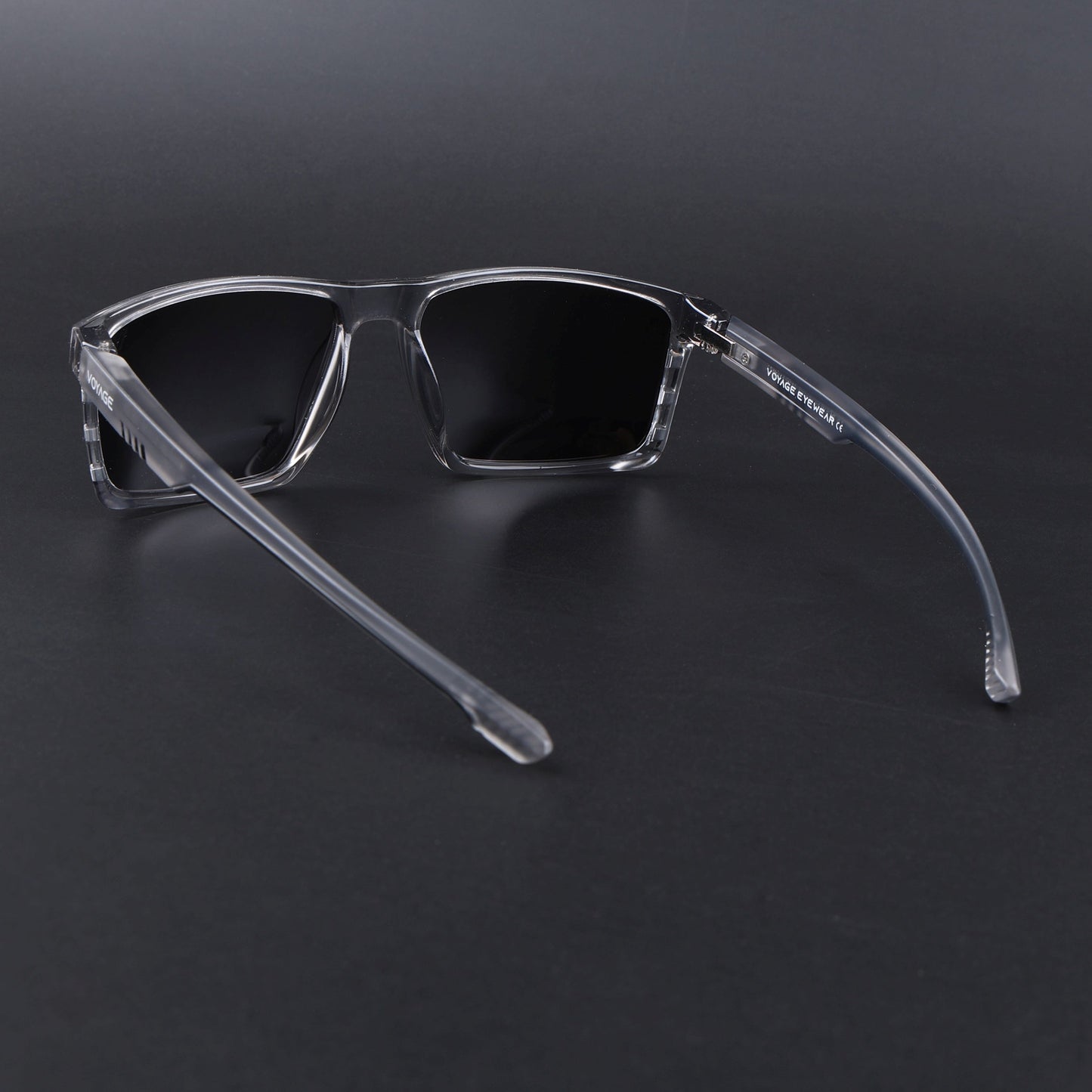 Wayfarer Polarized Sunglasses | Black Lens | Grey Frame - PMG6767