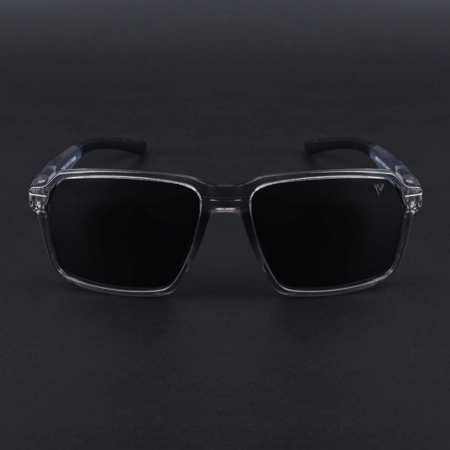 Wayfarer Polarized Sunglasses | Black Lens | Grey Frame - PMG6773