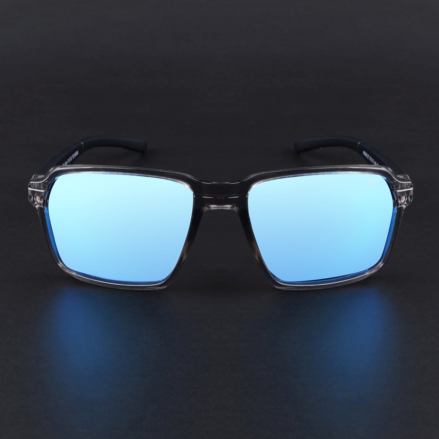 Wayfarer Polarized Sunglasses | Blue Lens | Grey Frame - PMG6774