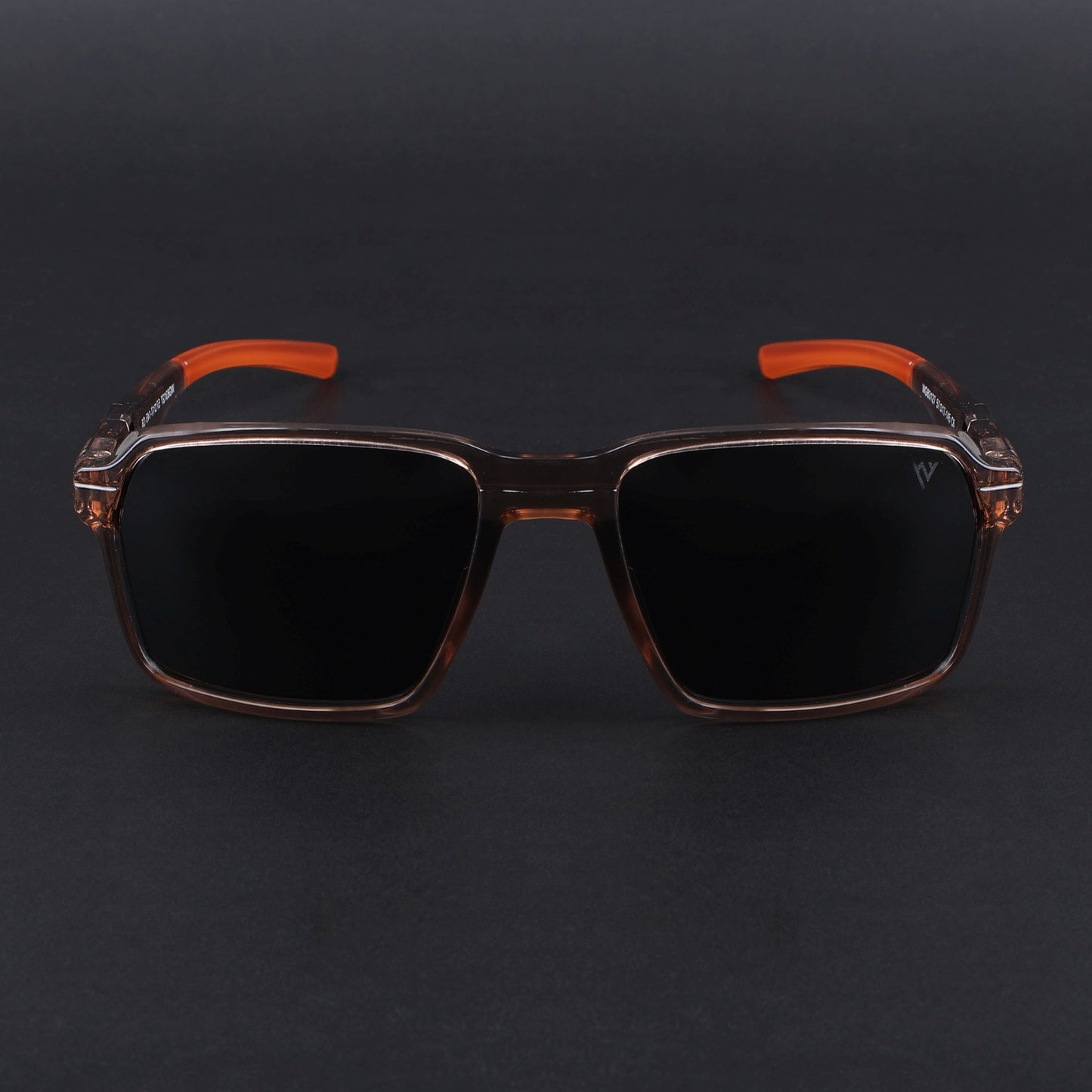 Wayfarer Polarized Sunglasses | Black Lens | Brown Frame - PMG6775