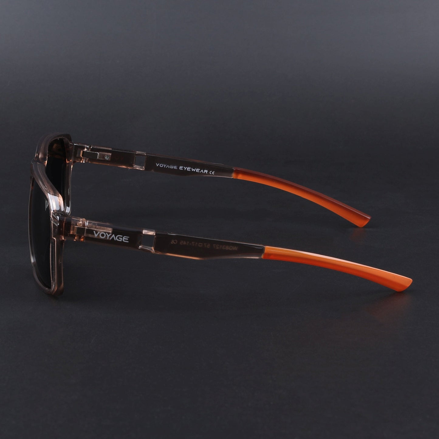 Wayfarer Polarized Sunglasses | Black Lens | Brown Frame - PMG6775