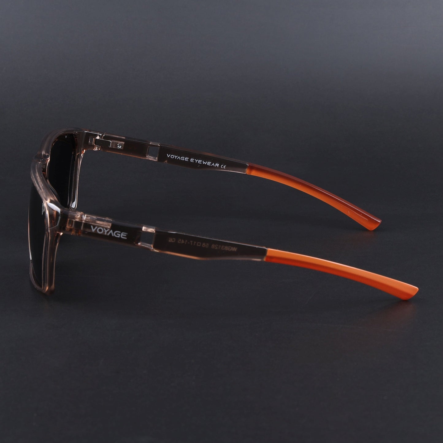Wayfarer Polarized Sunglasses | Black Lens | Brown Frame - PMG6781