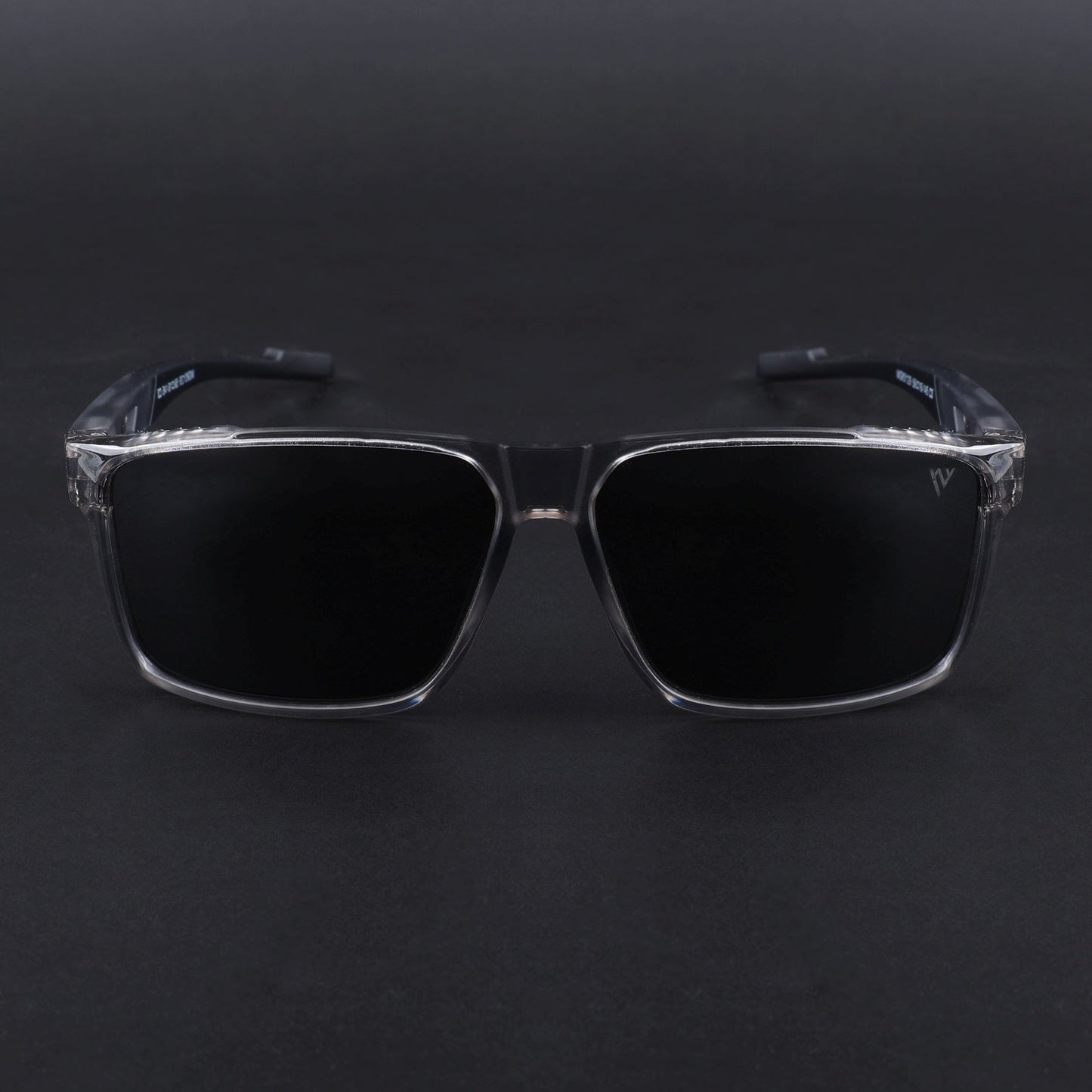 Wayfarer Polarized Sunglasses | Black Lens | Grey Frame - PMG6784