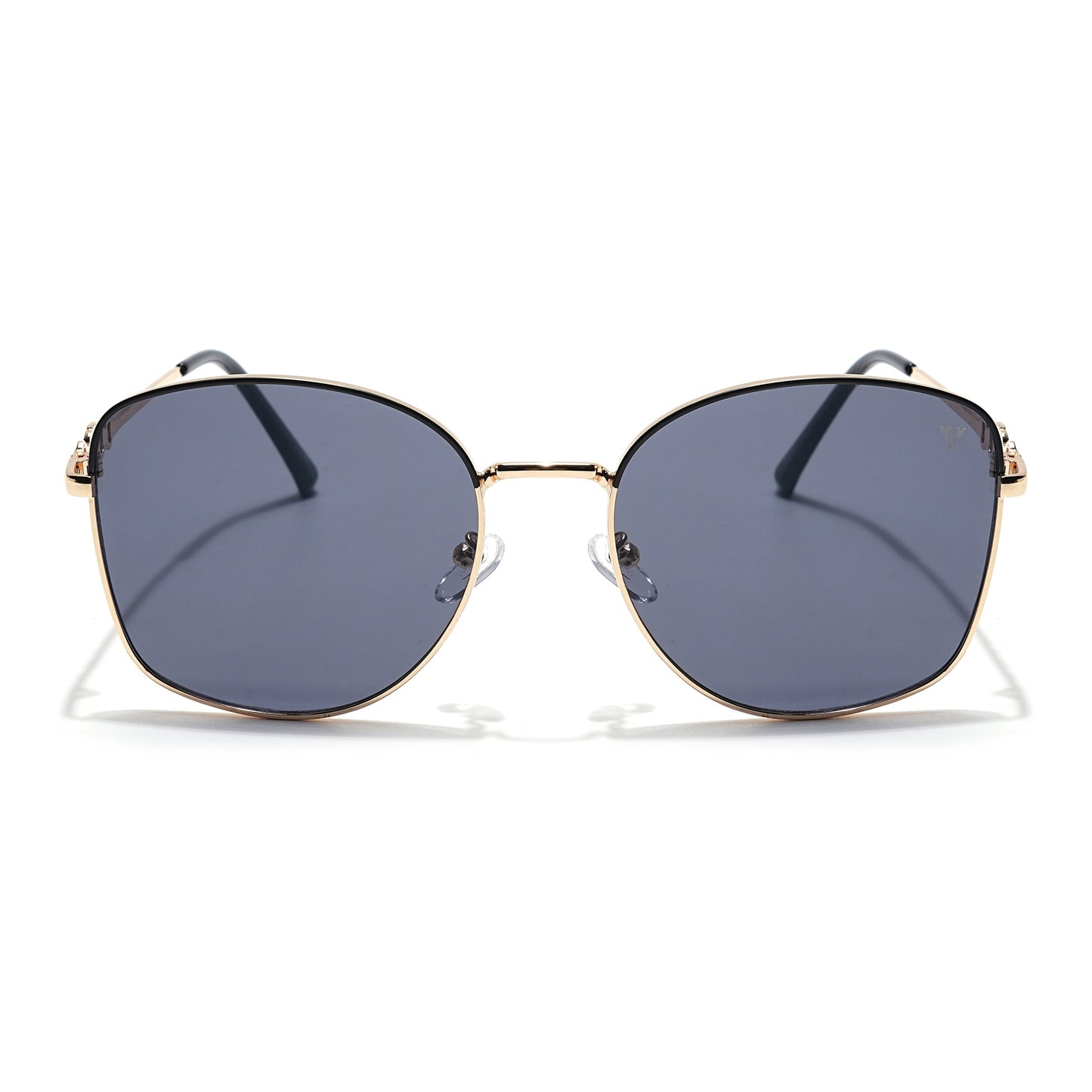 Oversize Sunglasses (Black Lens | Golden Frame - MG6035)
