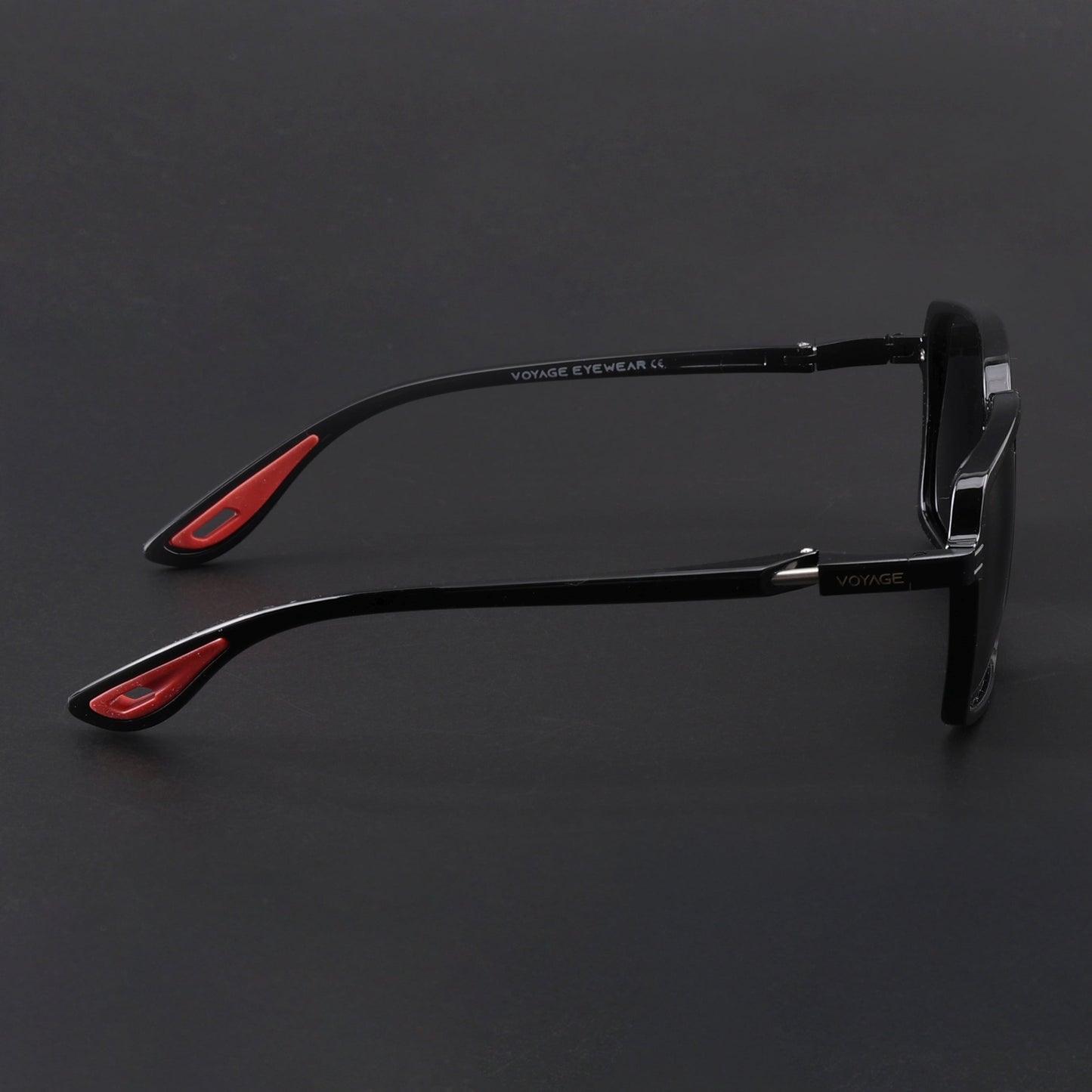 Hydra | Shine Black Polarized Square Sunglasses | PMG6653