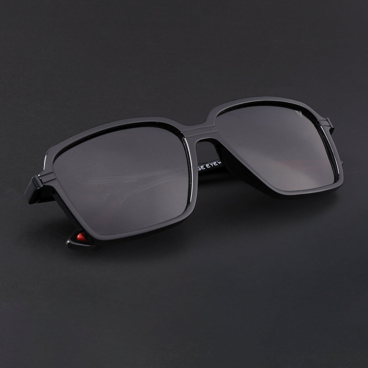 Hydra | Shine Black Polarized Square Sunglasses | PMG6653