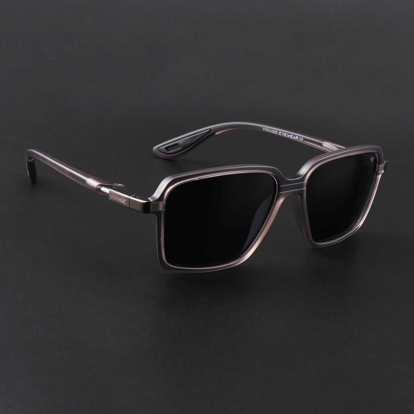 Hydra | Grey Polarized Square Sunglasses | PMG6655