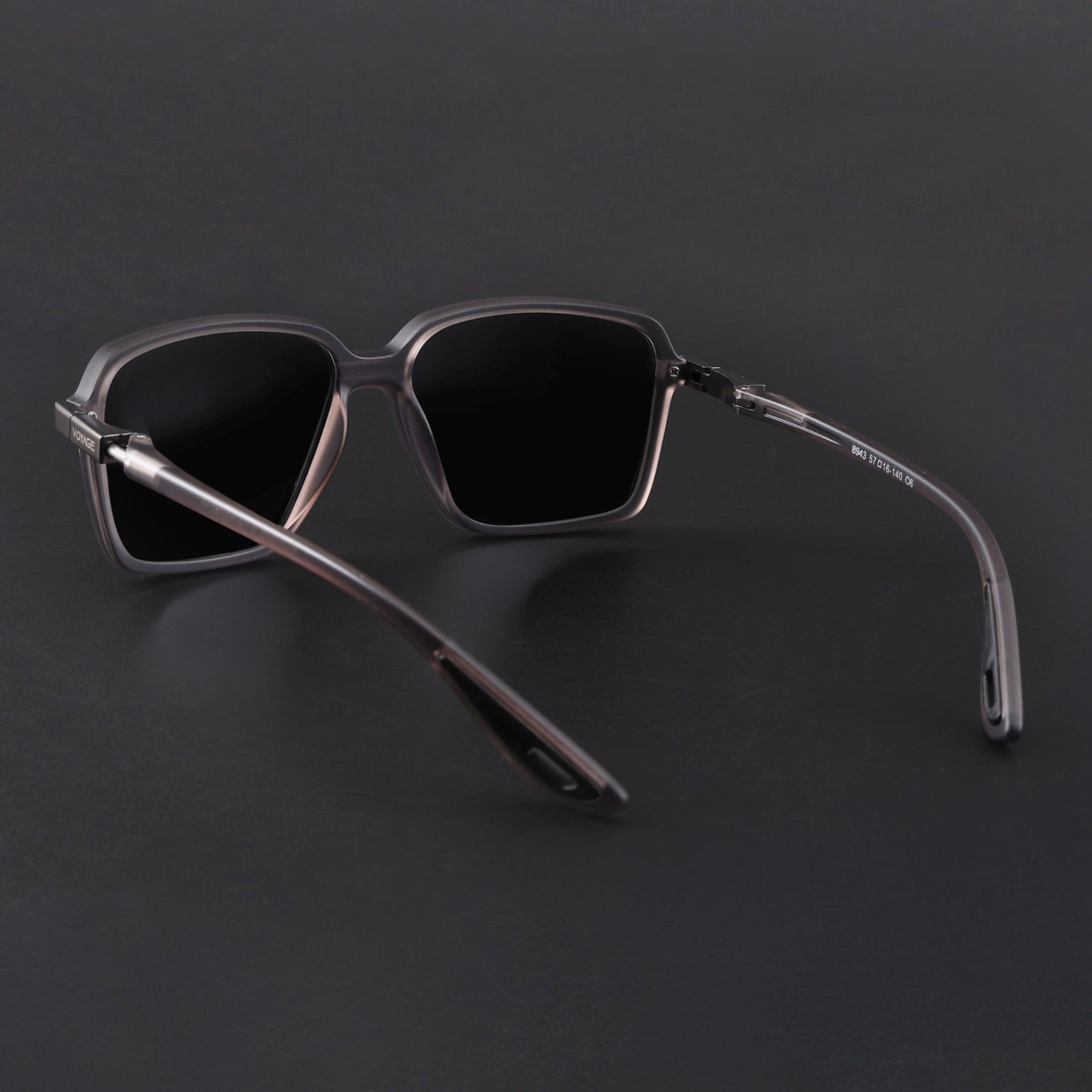 Hydra | Grey Polarized Square Sunglasses | PMG6655