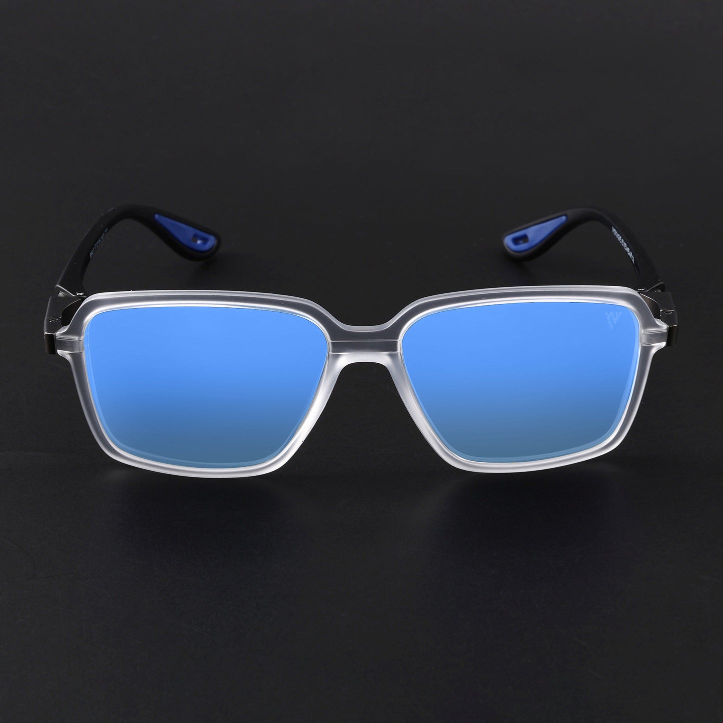 Hydra | Aqua Blue Reflector Polarized Square Sunglasses | PMG6659
