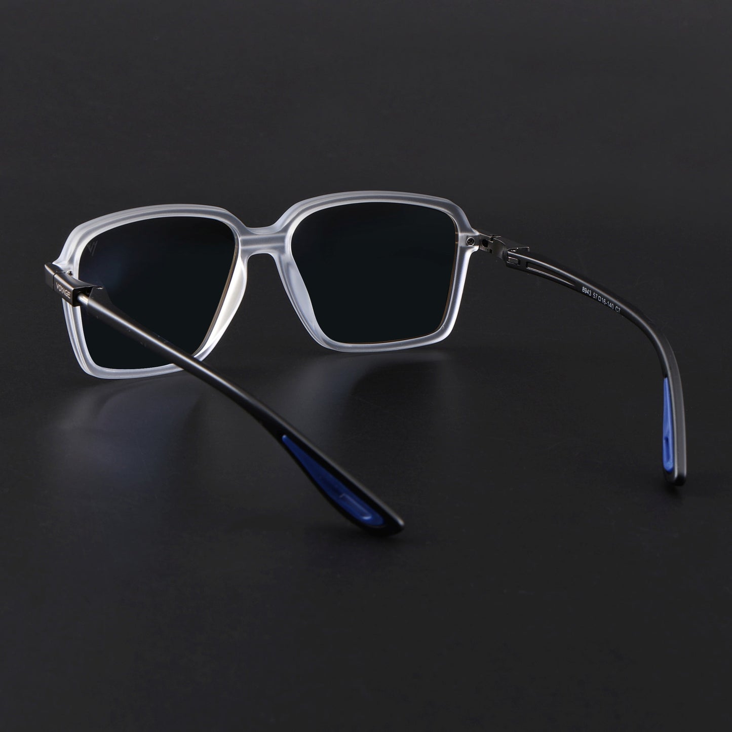 Hydra | Aqua Blue Reflector Polarized Square Sunglasses | PMG6659