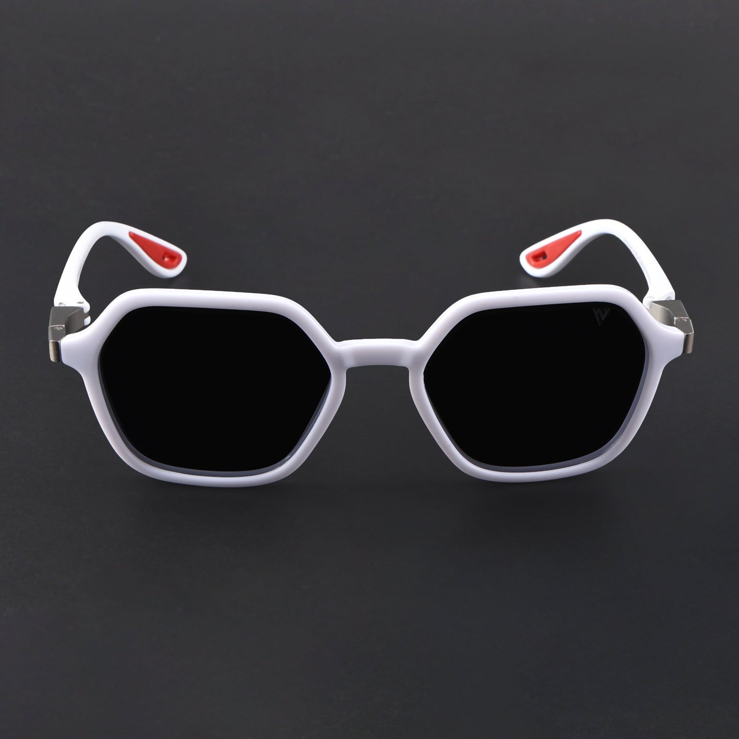 EdgeX | White Polarized Hexagon Sunglasses | PMG6642