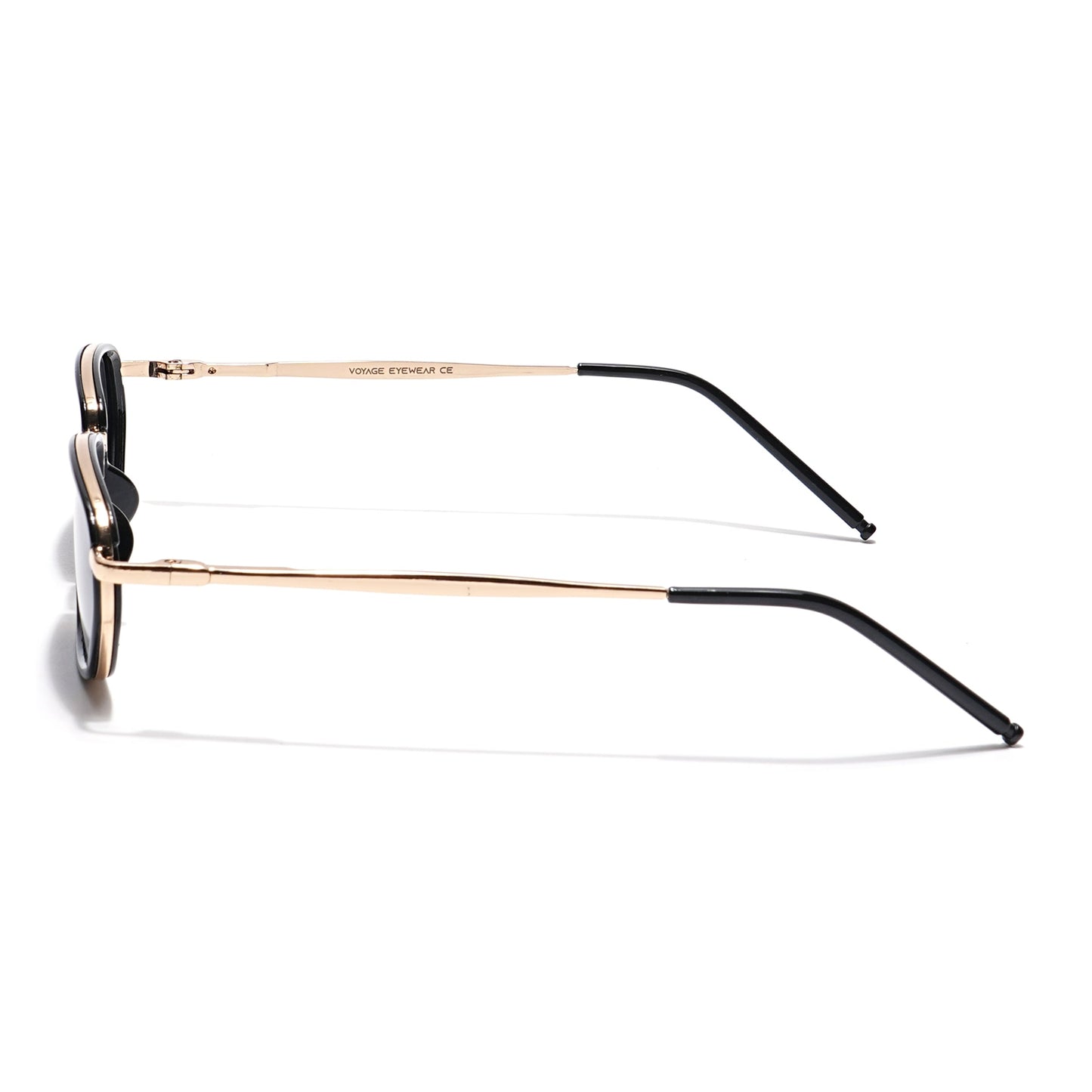 Marshall | Golden Polarized Unisex Sunglasses | Black Lens - PMG6095