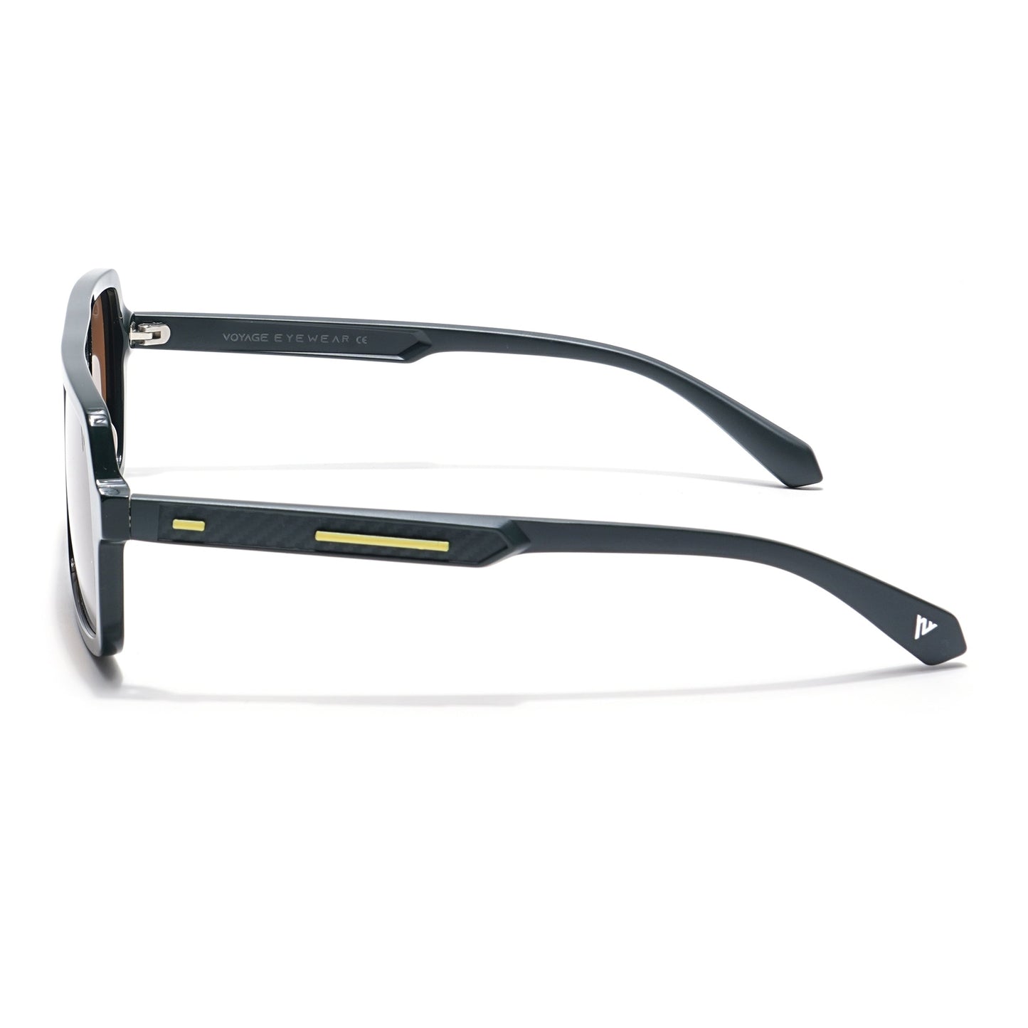 Voyage Select Square Sunglasses (Brown Lens | Dark Green Frame - SLPMG6206)