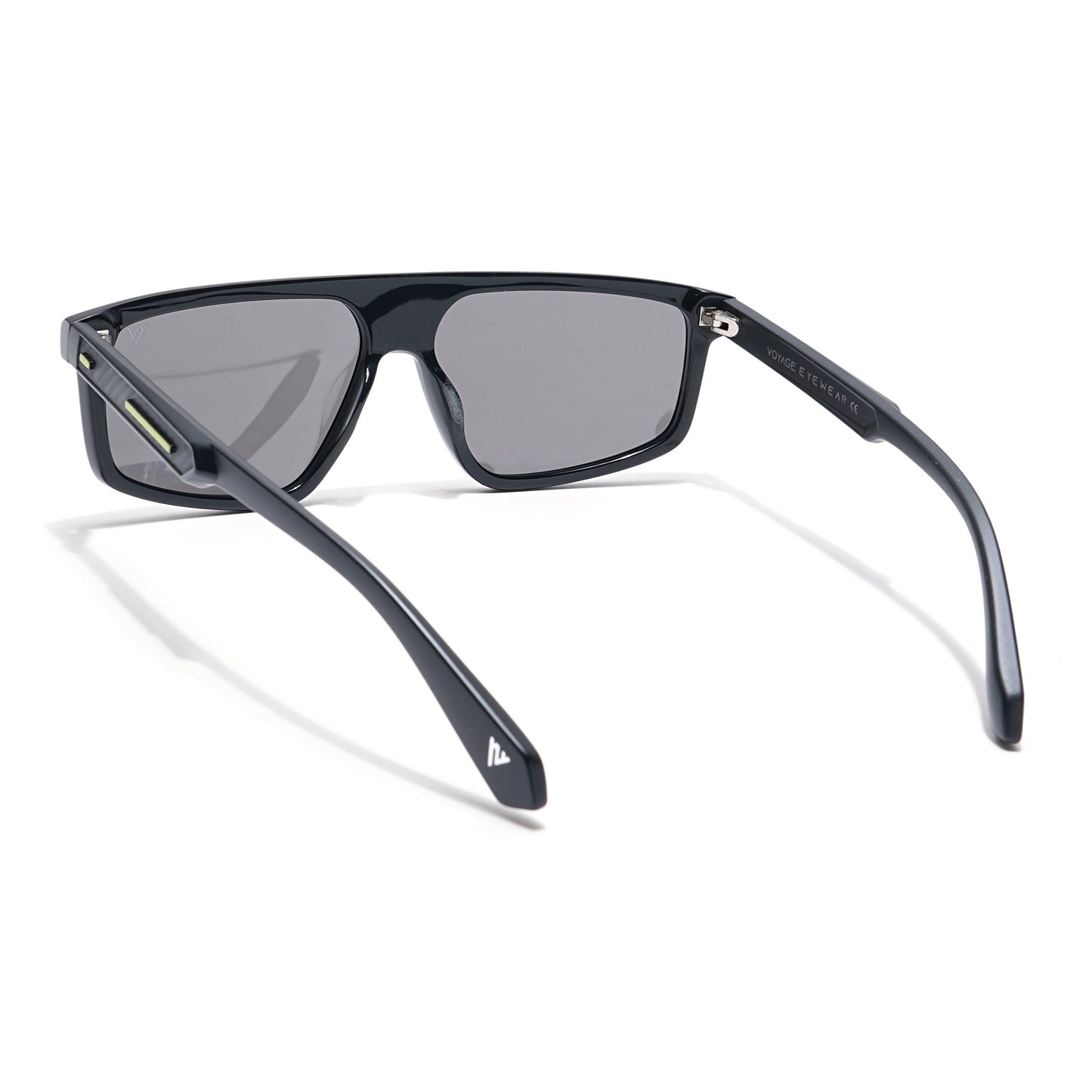 Voyage Select Rectangle Sunglasses (Grey Lens | Black Frame - SLPMG6200)