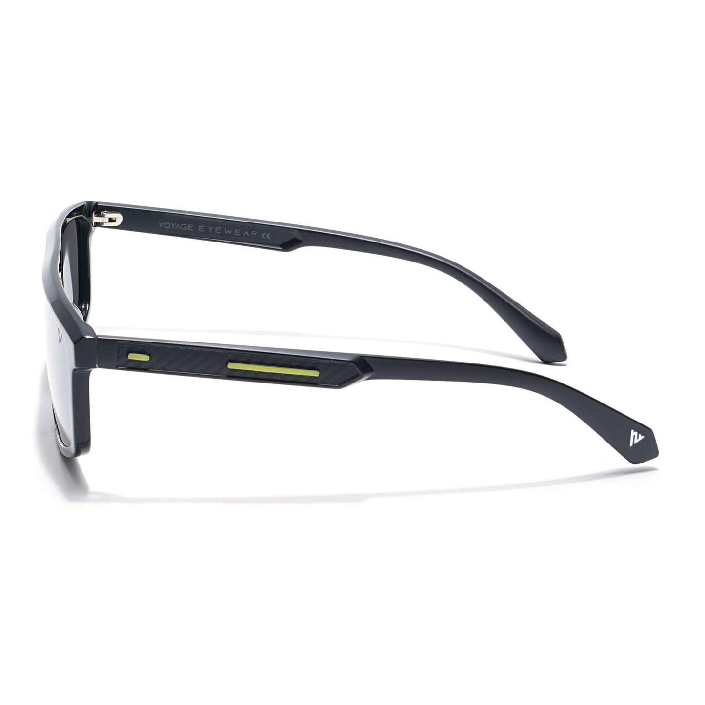 Voyage Select Rectangle Sunglasses (Grey Lens | Black Frame - SLPMG6200)