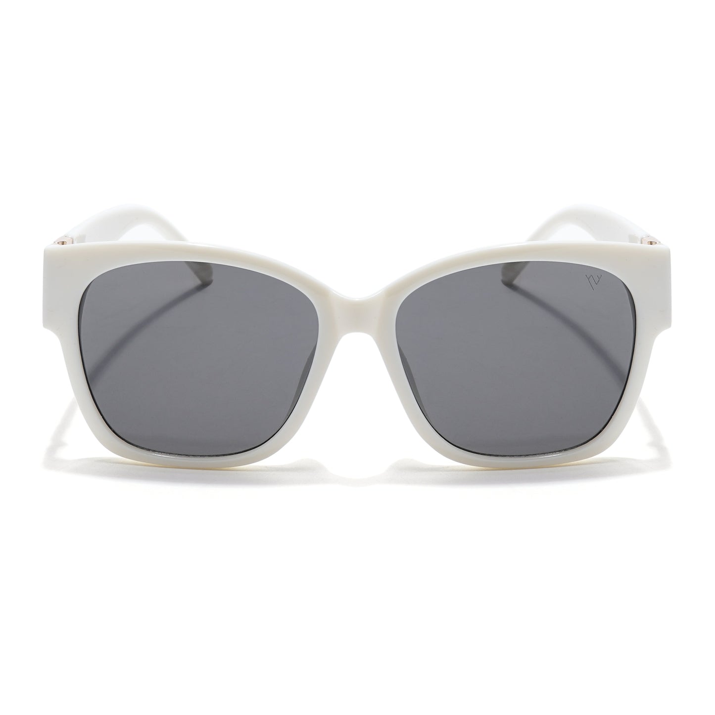 Over Size Sunglasses (Black Lens | Off White Frame - MG5815)
