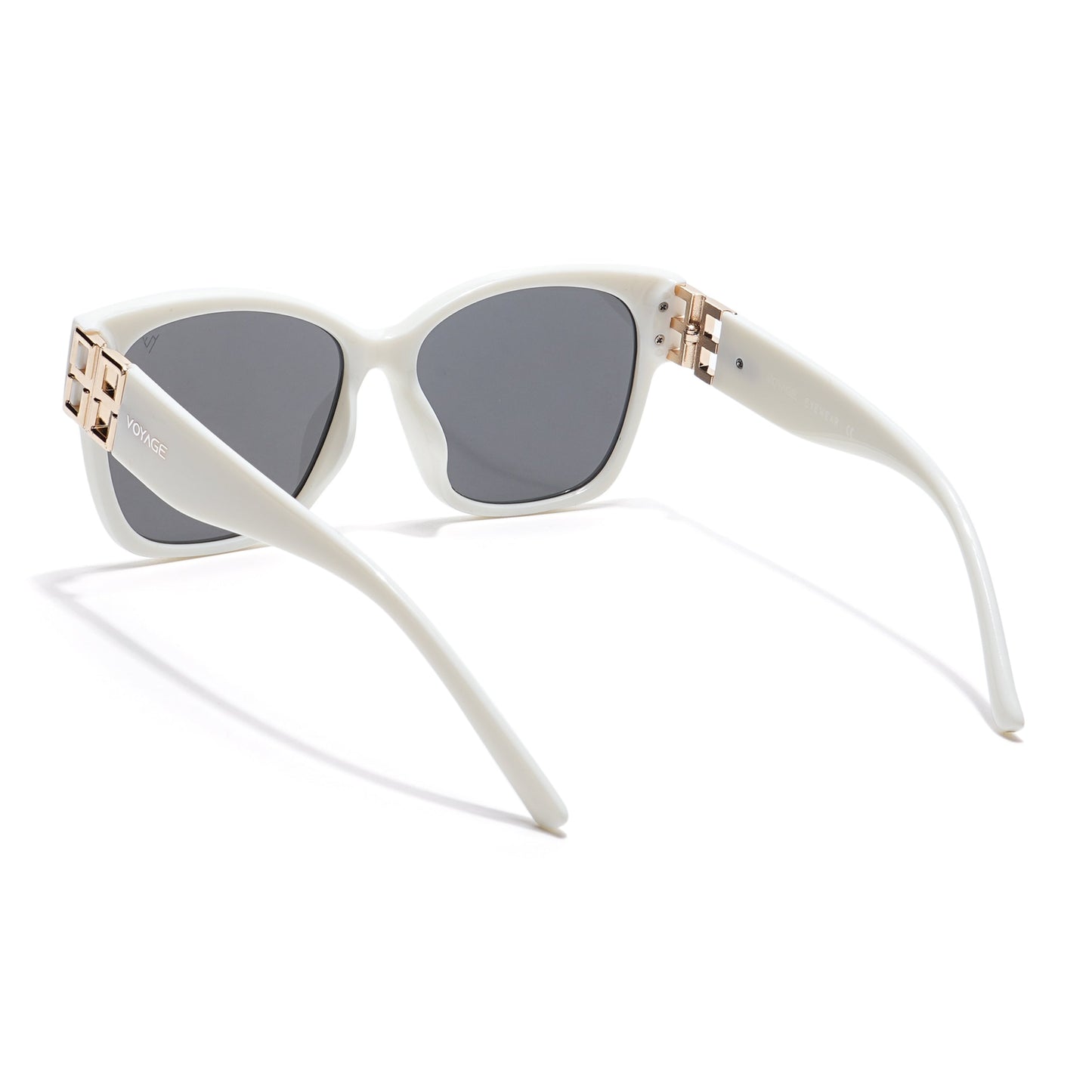 Over Size Sunglasses (Black Lens | Off White Frame - MG5815)