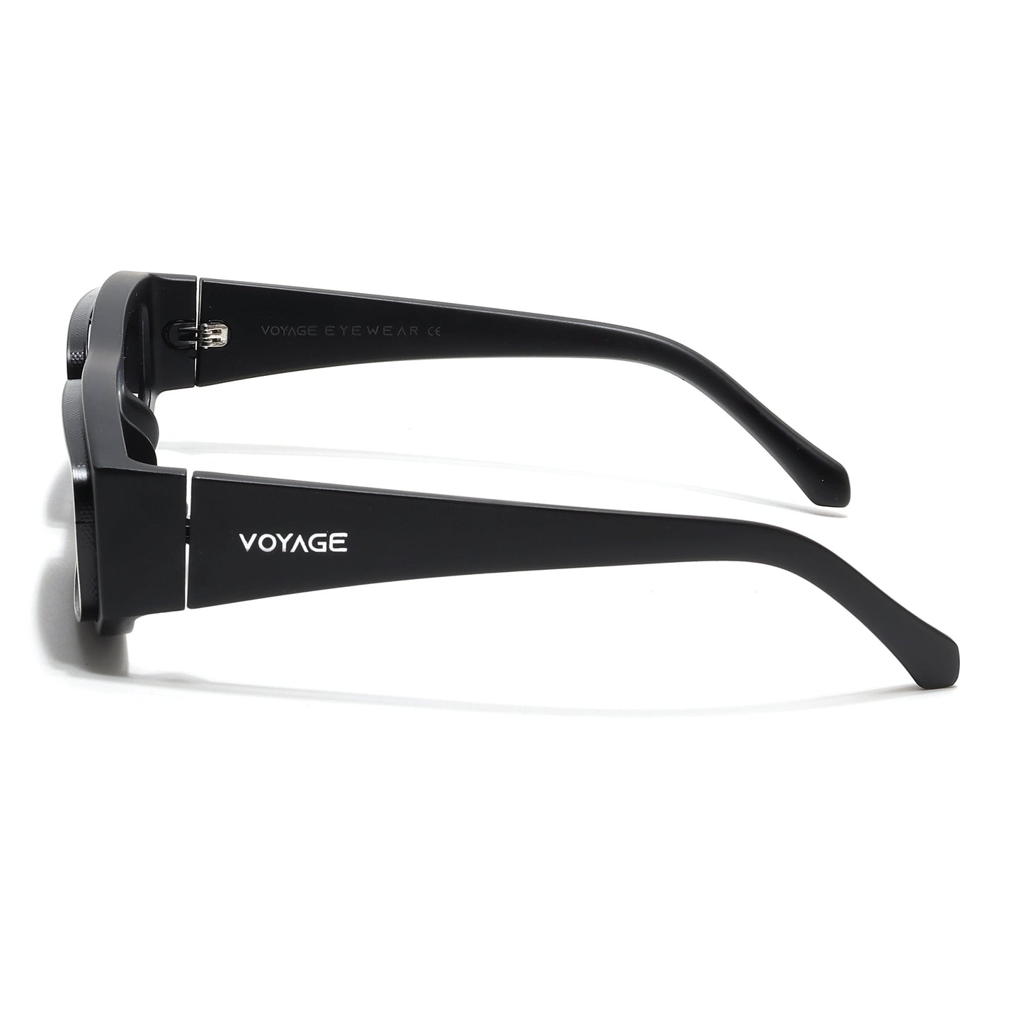 Old Smuggler | Matt Black Unisex Sunglasses | Black Lens - MG6574