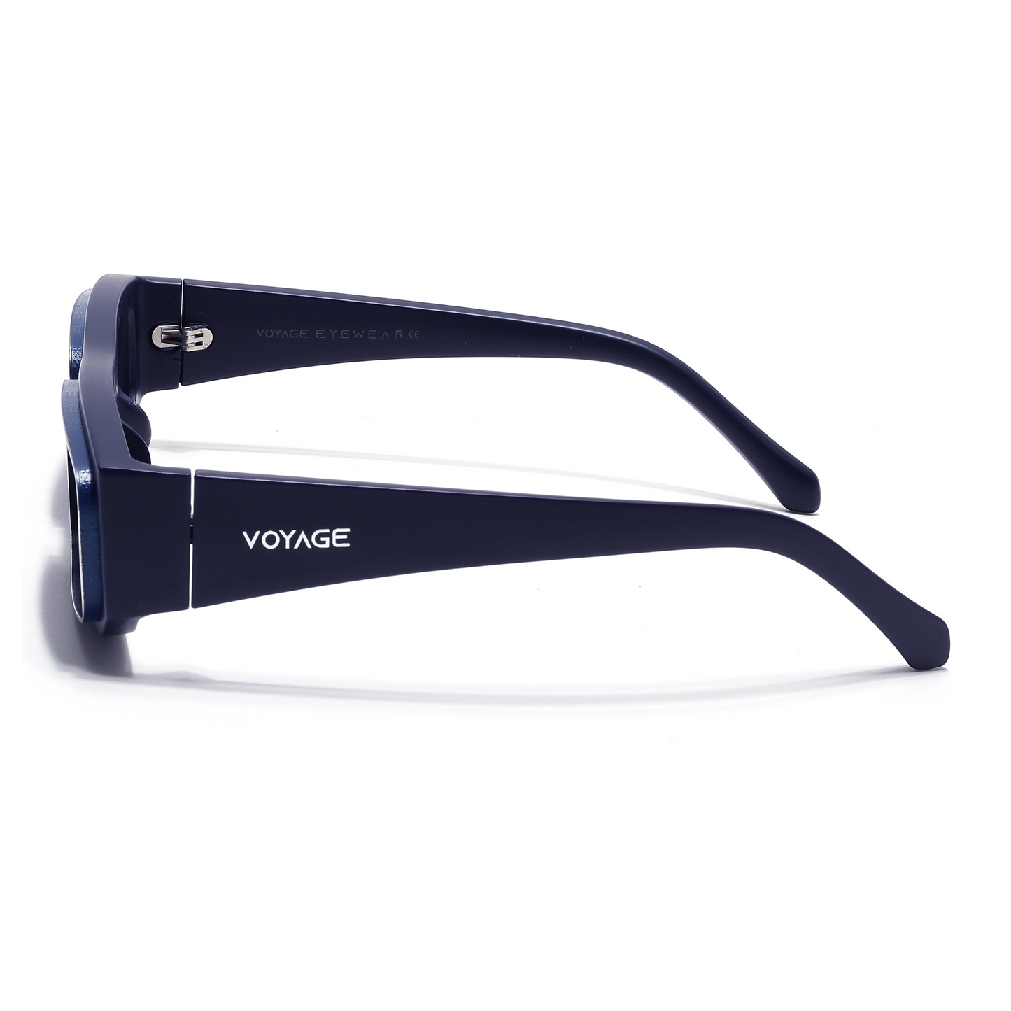 Old Smuggler | Navy Blue Unisex Sunglasses | Black Lens - MG6577