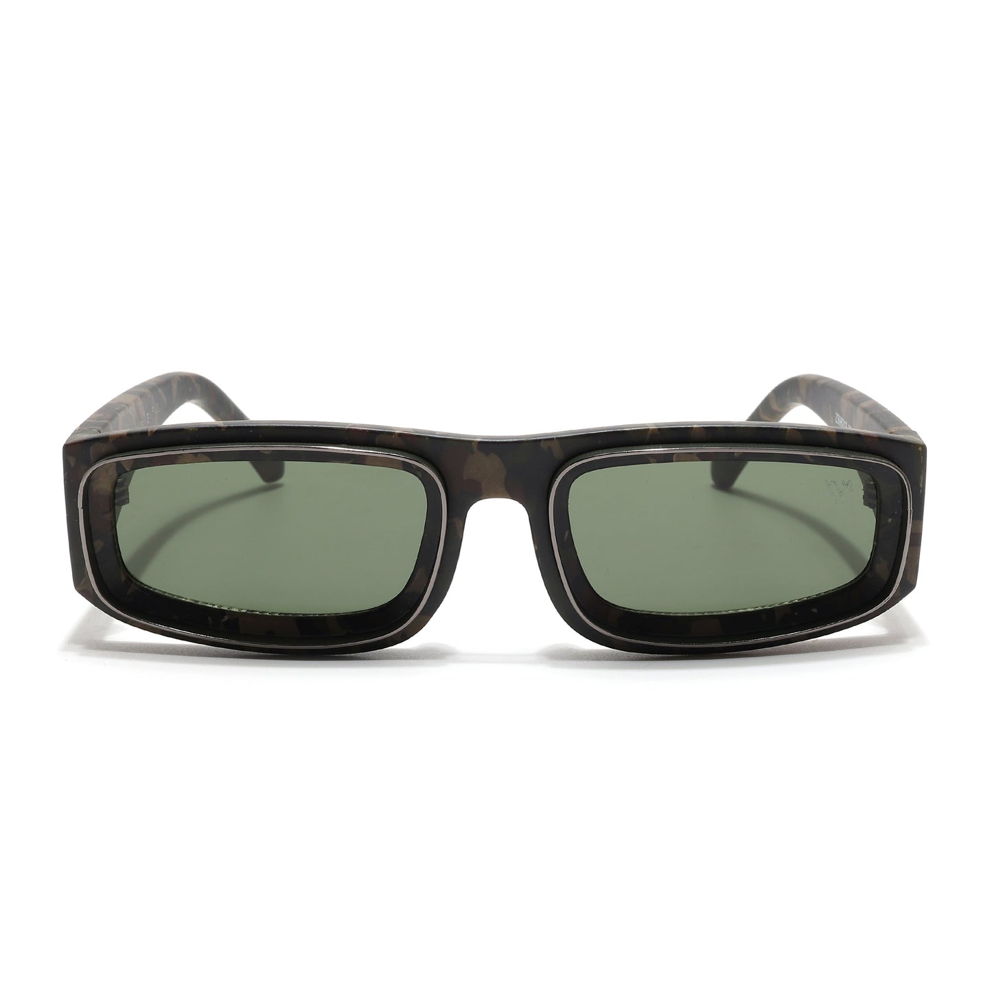 Old Smuggler | Militry Unisex Sunglasses | Green Lens - MG6578