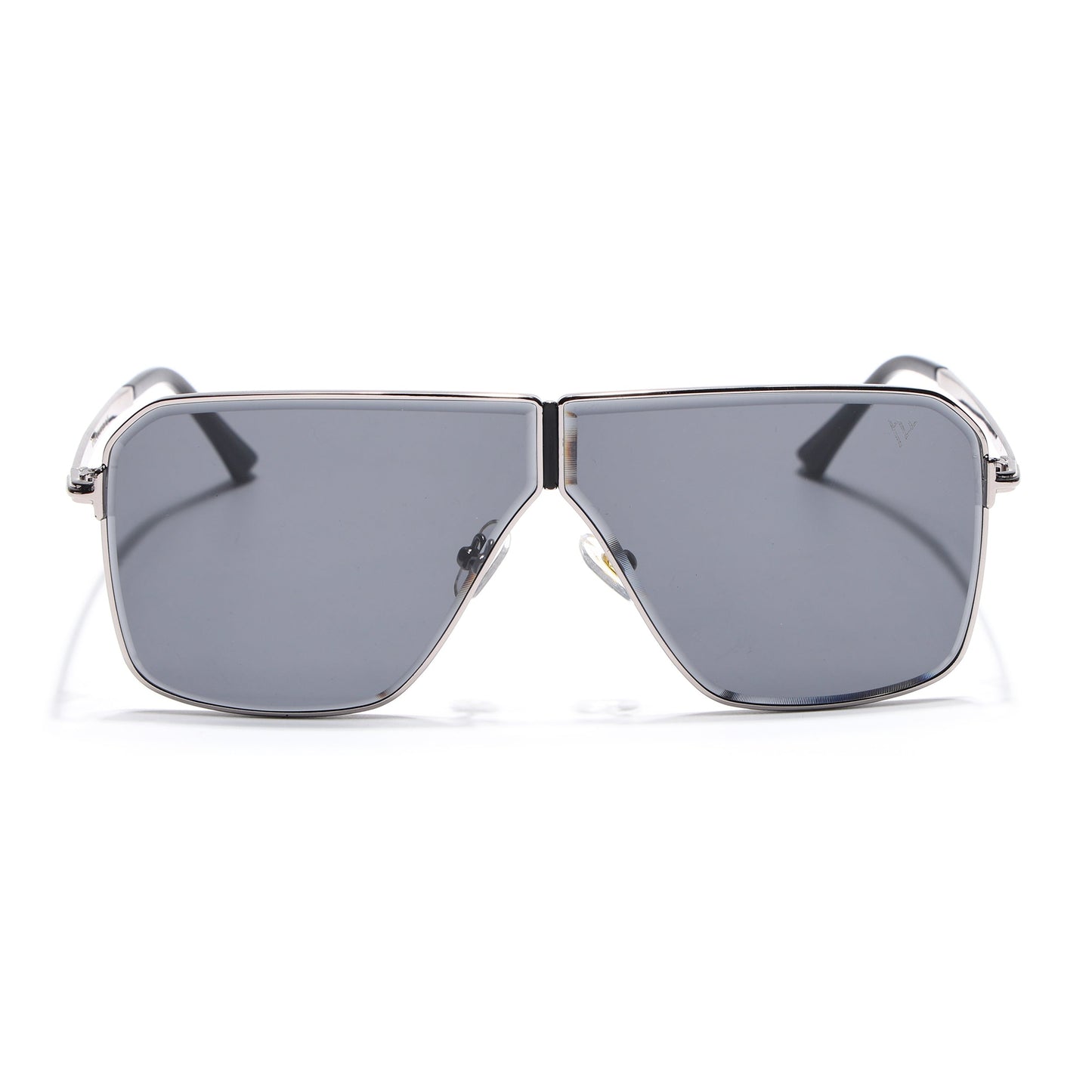 Zephy | Silver Wayfarer Sunglasses | Black Lens - MG7317
