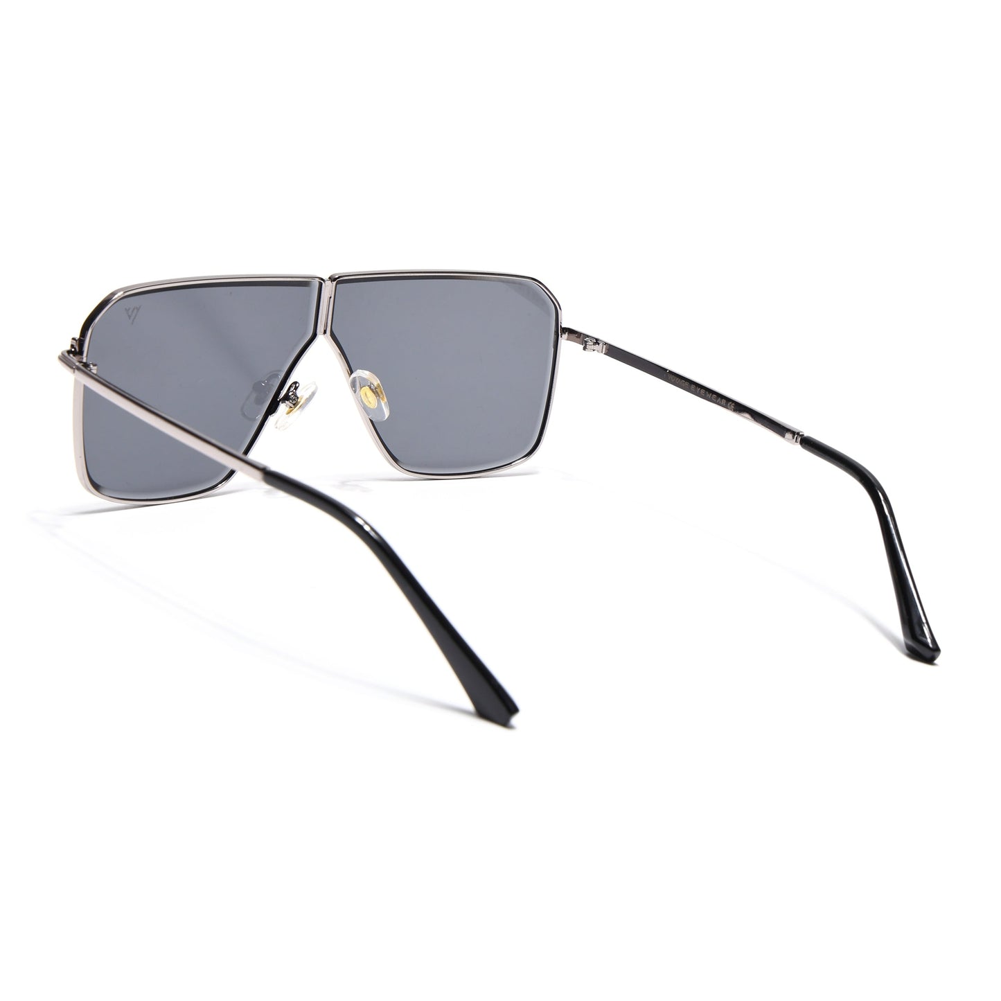 Zephy | Silver Wayfarer Sunglasses | Black Lens - MG7317