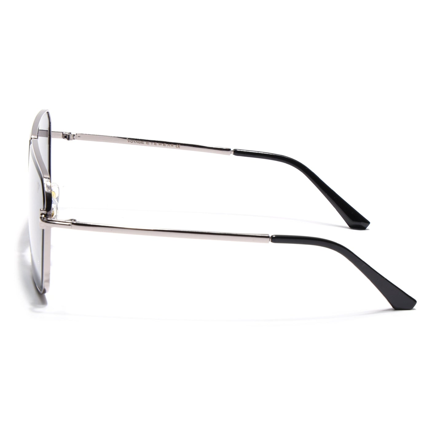 Zephy | Silver Wayfarer Sunglasses | Black Lens - MG7317