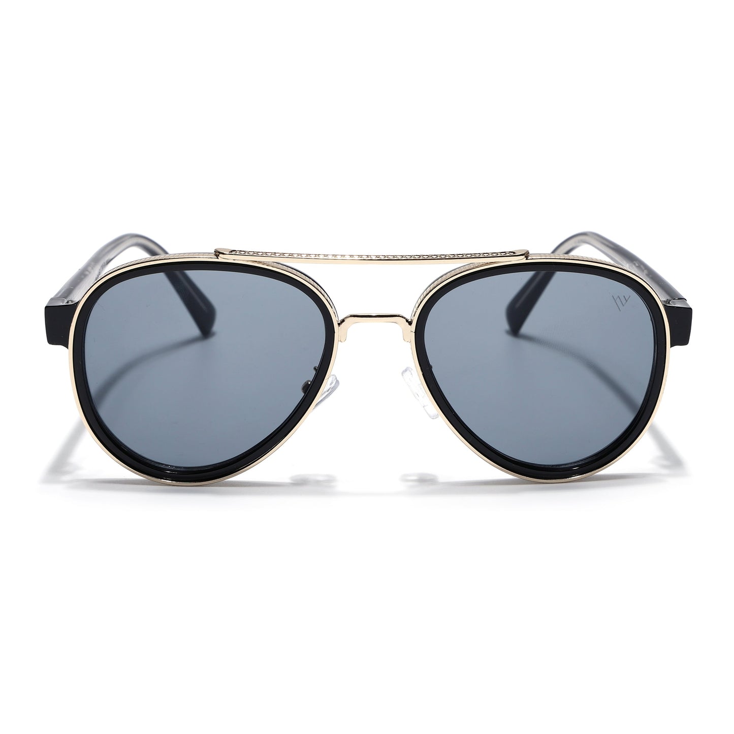Signature Aviator | Golden & Black Sunglasses | Grey Lens - MG7151