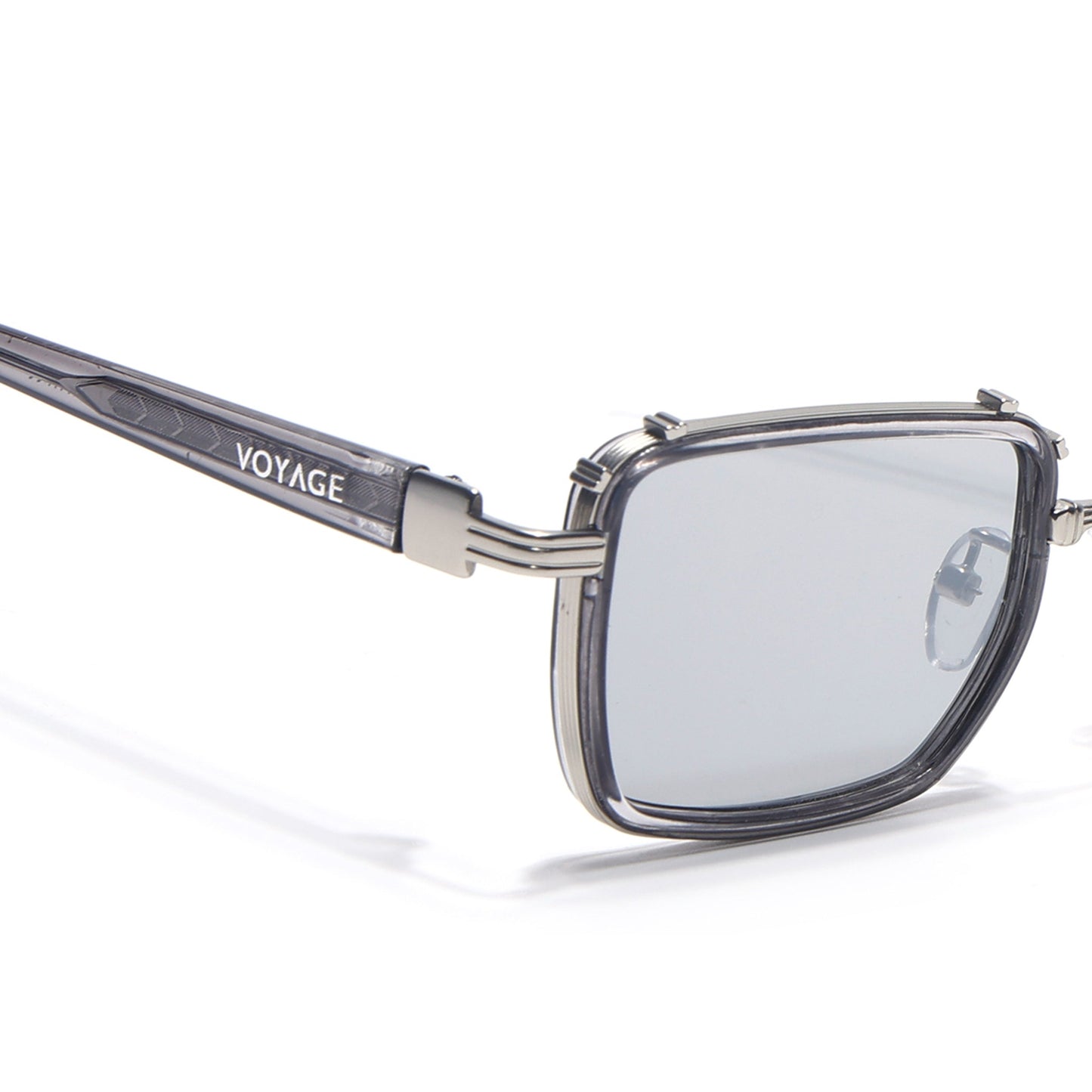 Chisel | Silver Square Sunglasses | Grey Lens - MG7054