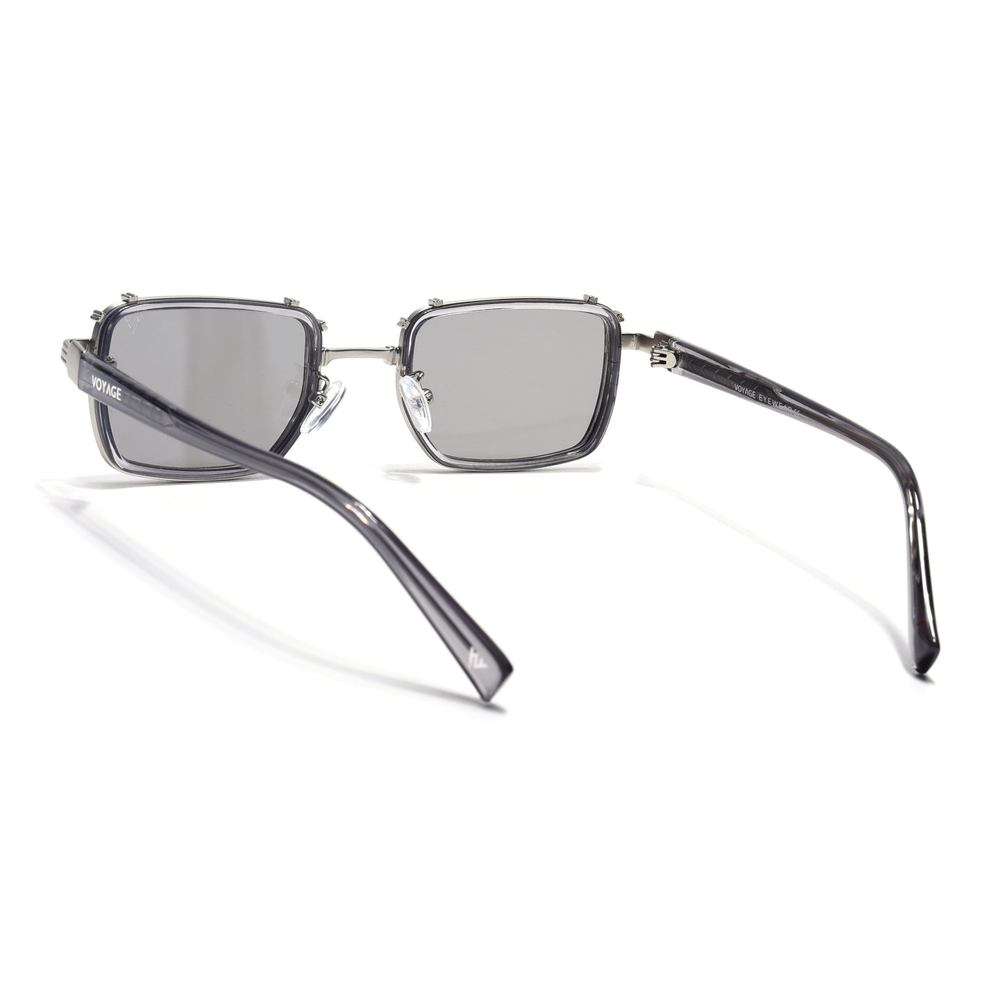 Chisel | Silver Square Sunglasses | Grey Lens - MG7054