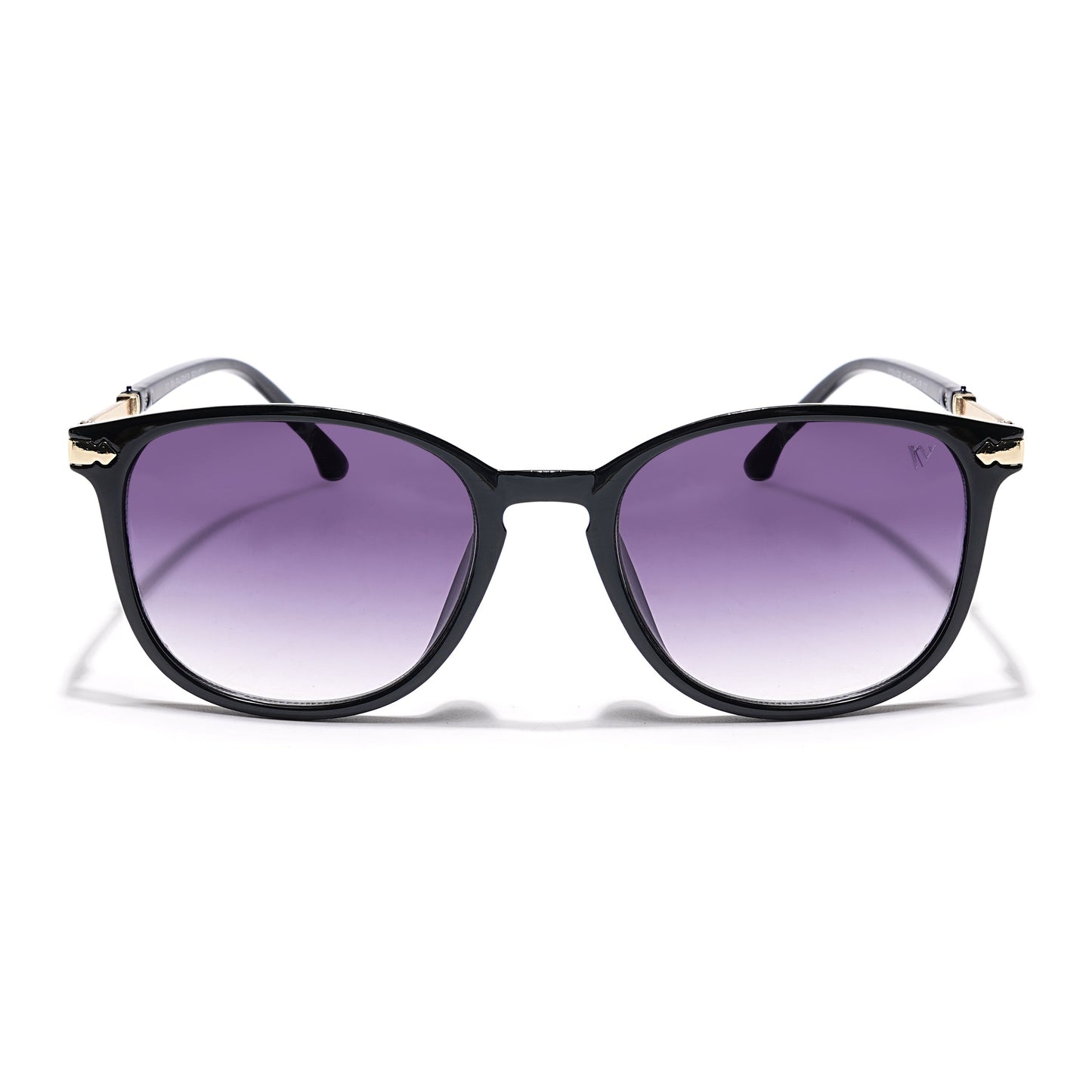 Lyra | Square Sunglasses (Grey & Clear Lens | Black Frame - MG3184)