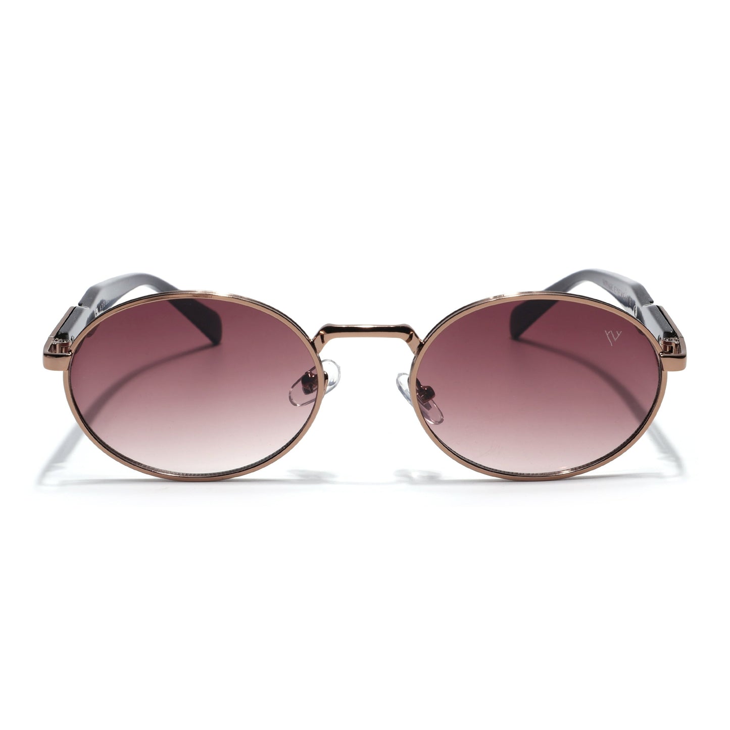 Celeste Oval Sunglasses for Men & Women (Brown & Clear Lens | Brown Frame - MG7244)