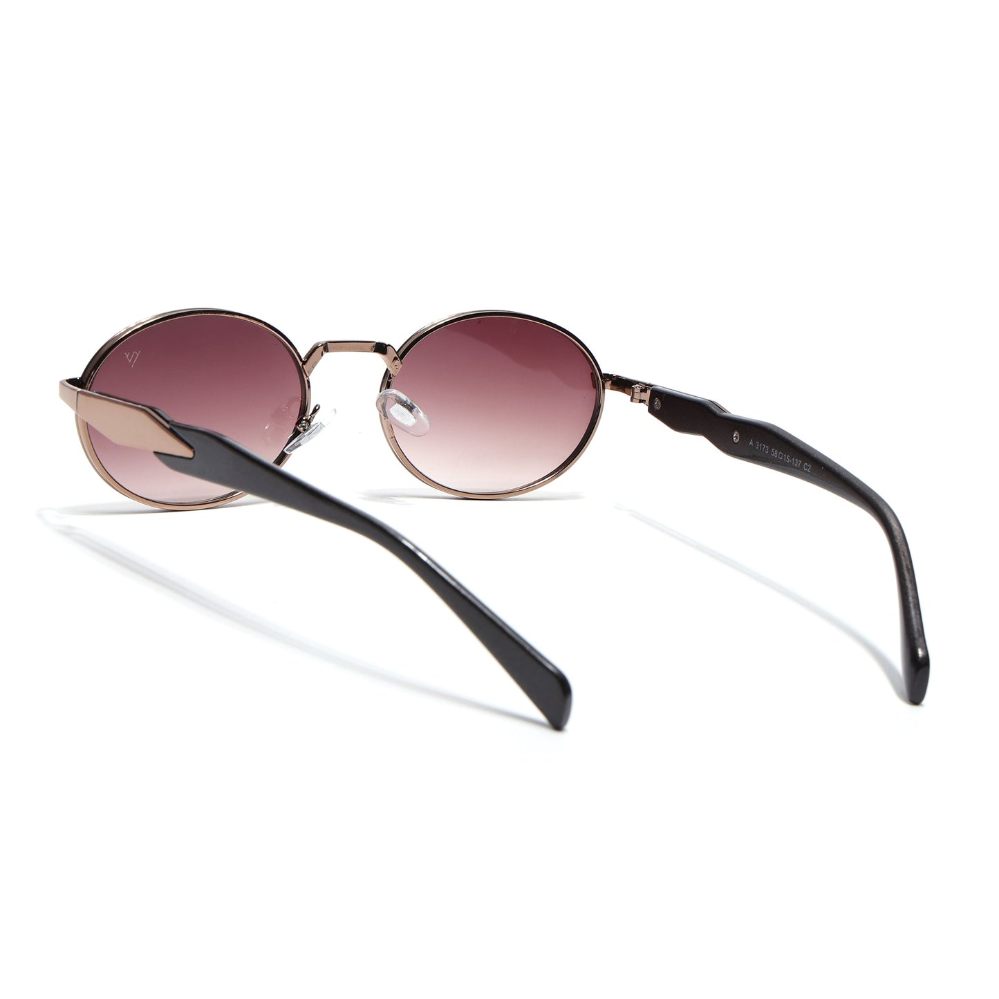 Celeste Oval Sunglasses for Men & Women (Brown & Clear Lens | Brown Frame - MG7244)
