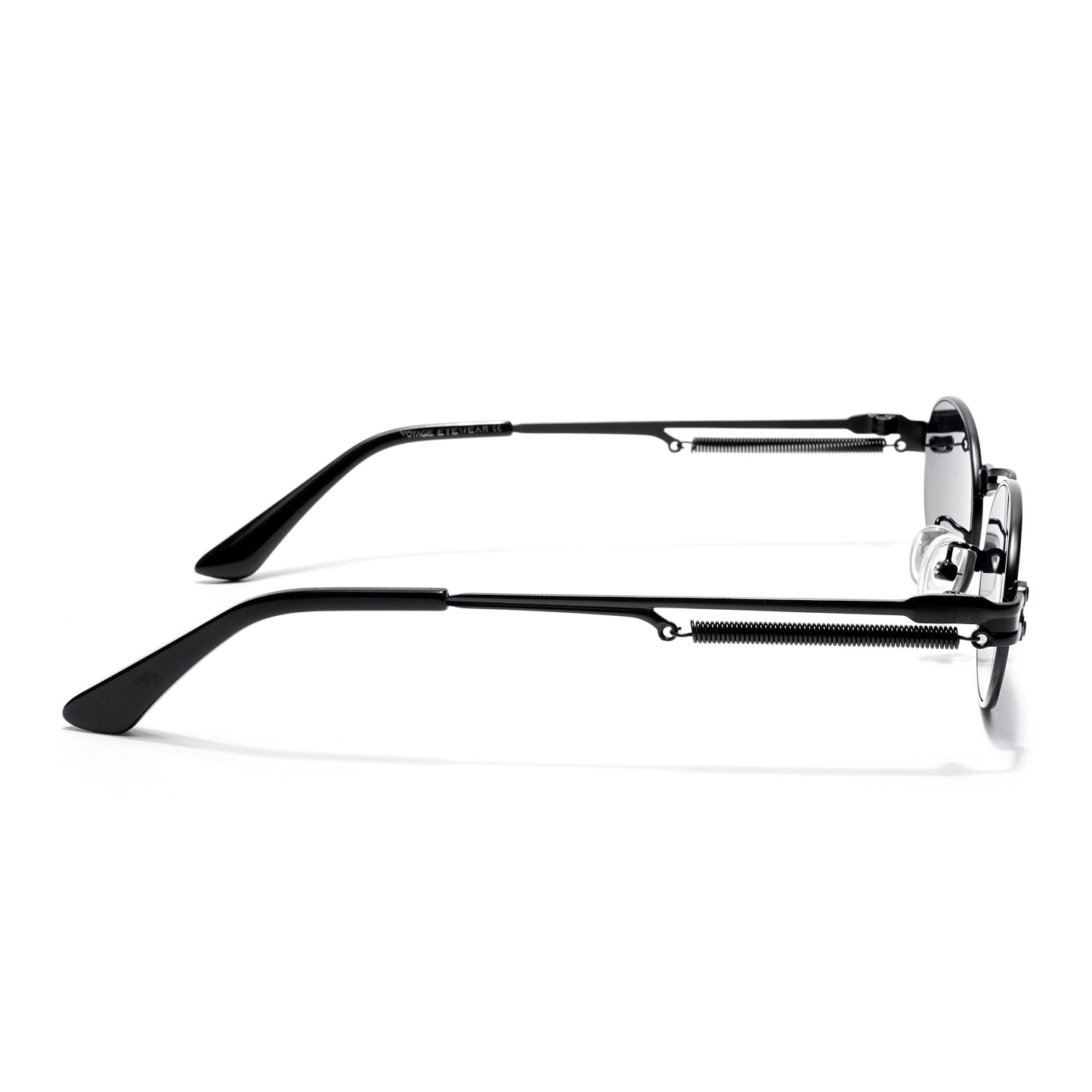 Bob | Black Oval Sunglasses | Black Lens - MG5184